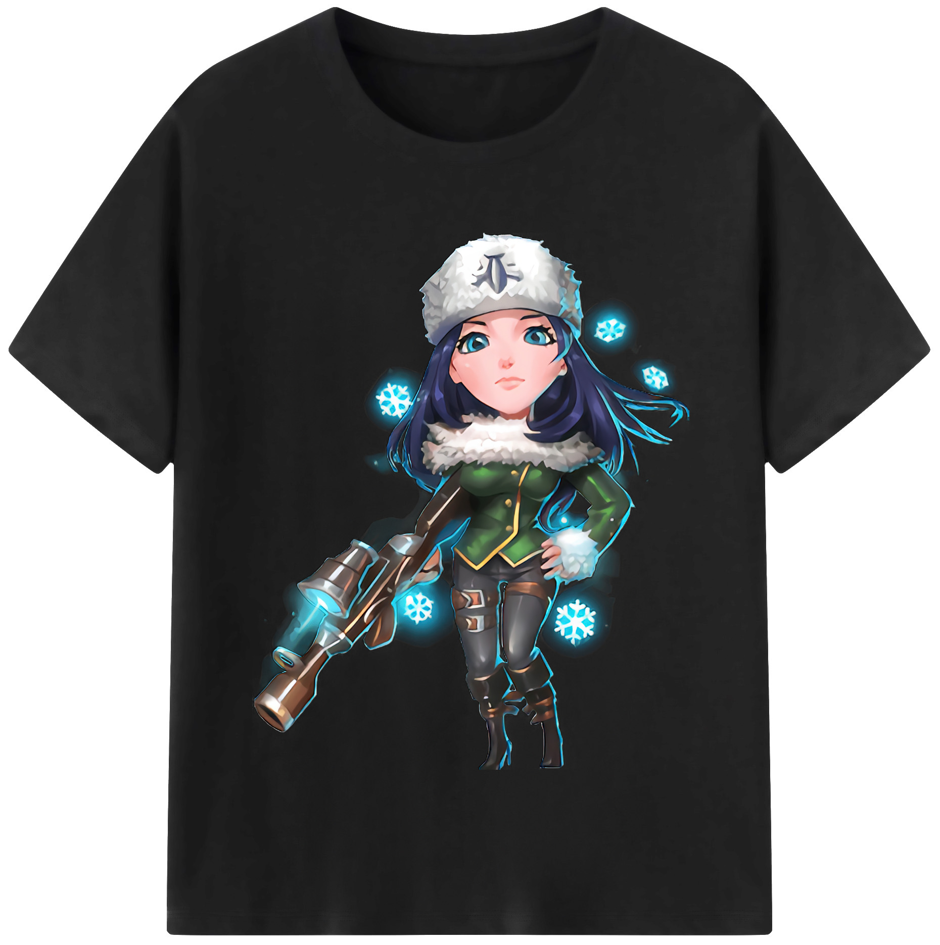 （画像用） リーグ・オブ・レジェンド League of Legends LOL レディースカジュアルプリントTシャツ（綿100％）
