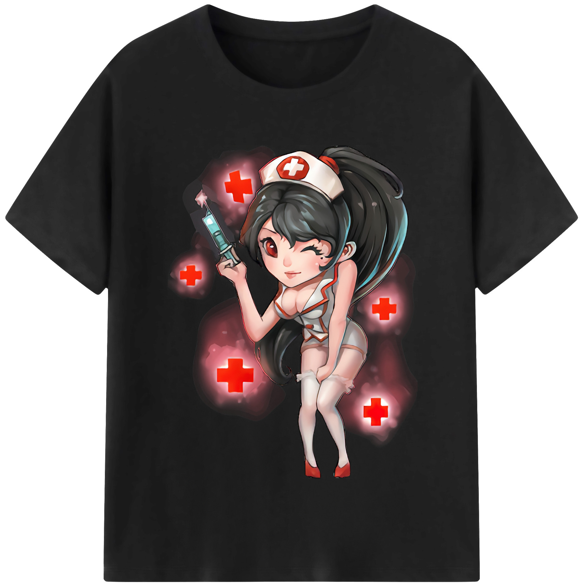 （画像用） リーグ・オブ・レジェンド League of Legends LOL レディースカジュアルプリントTシャツ（綿100％）