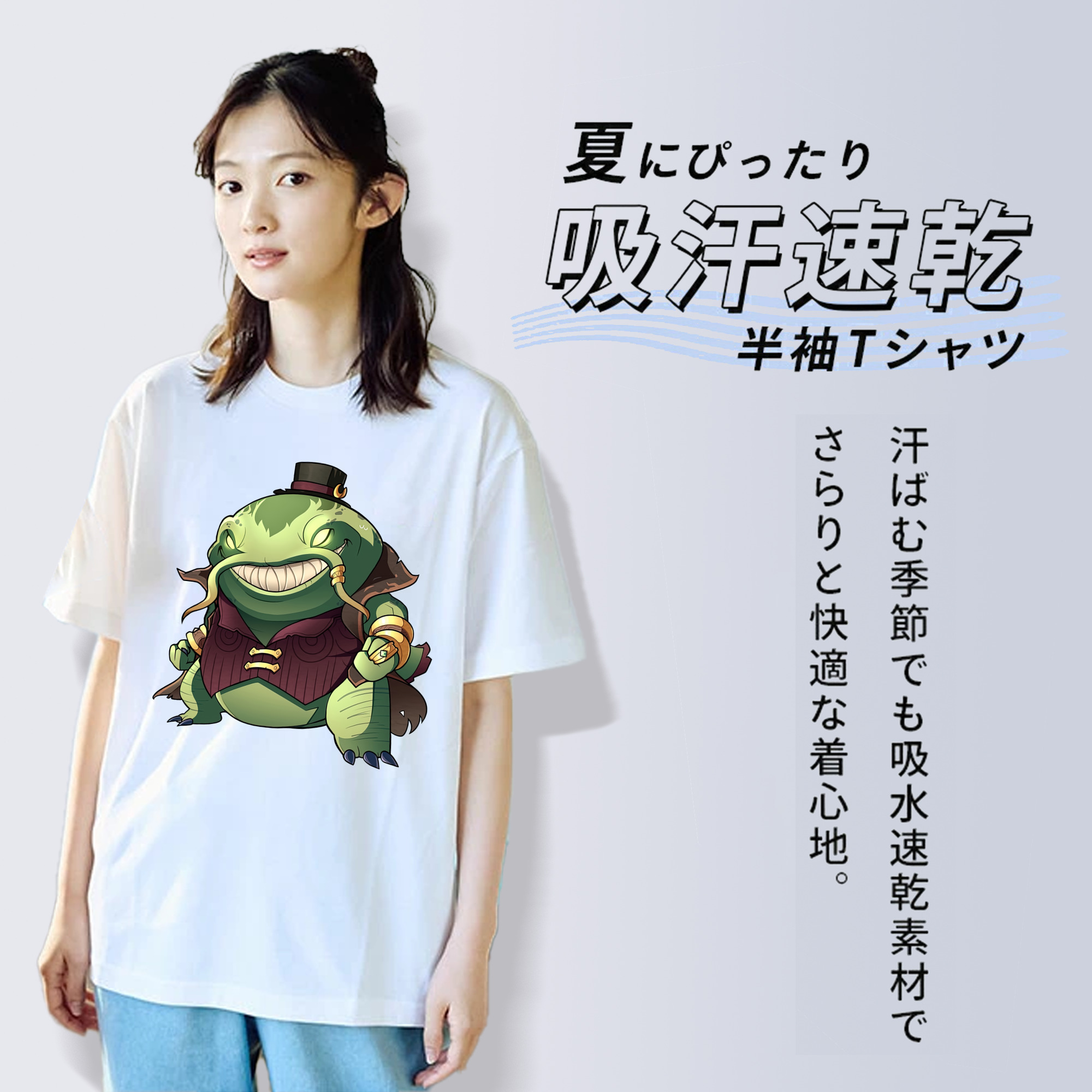 リーグ・オブ・レジェンド League of Legends LOL レディースカジュアルプリントTシャツ（綿100％）