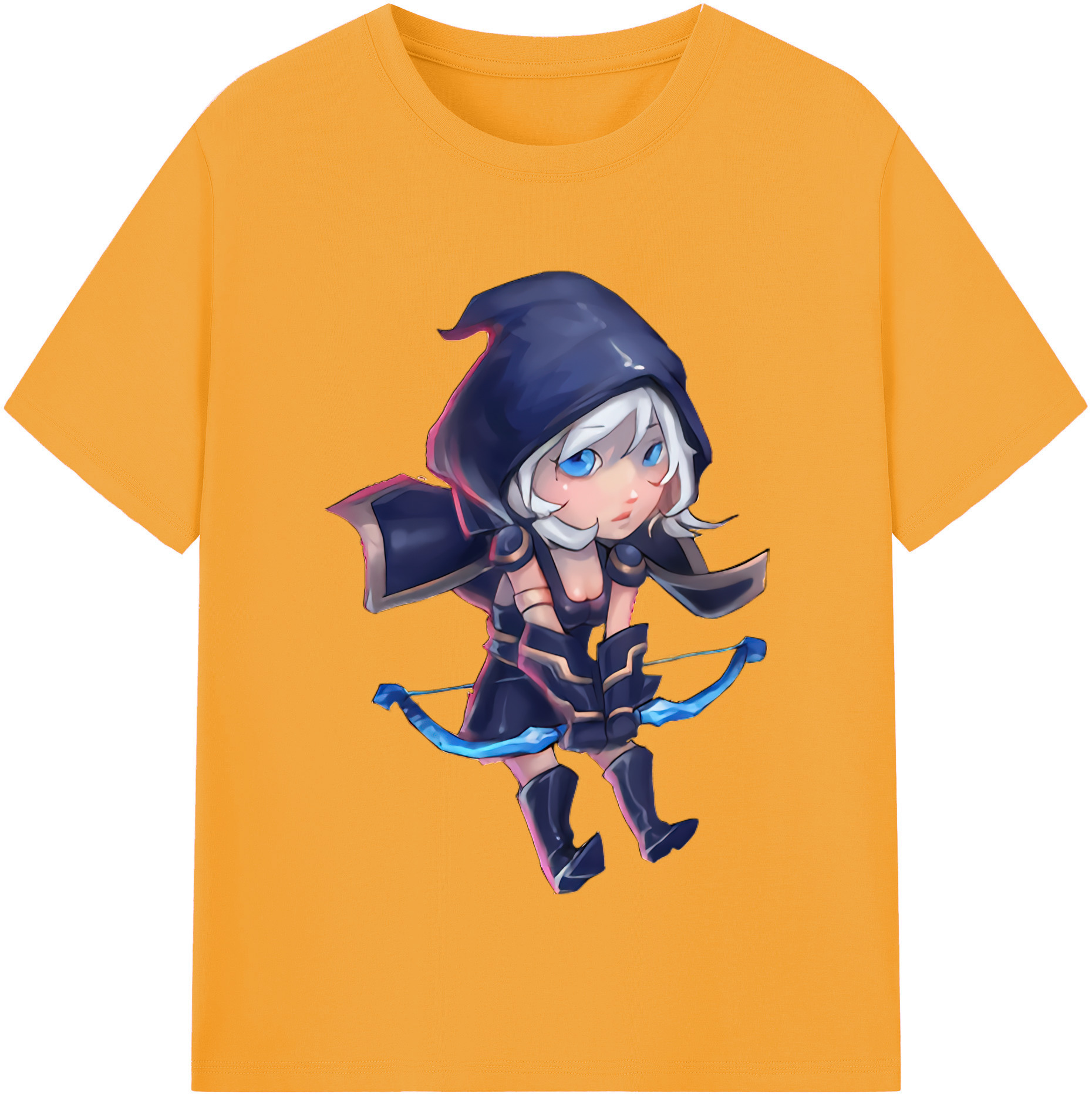 （画像用） リーグ・オブ・レジェンド League of Legends LOL レディースカジュアルプリントTシャツ（綿100％）