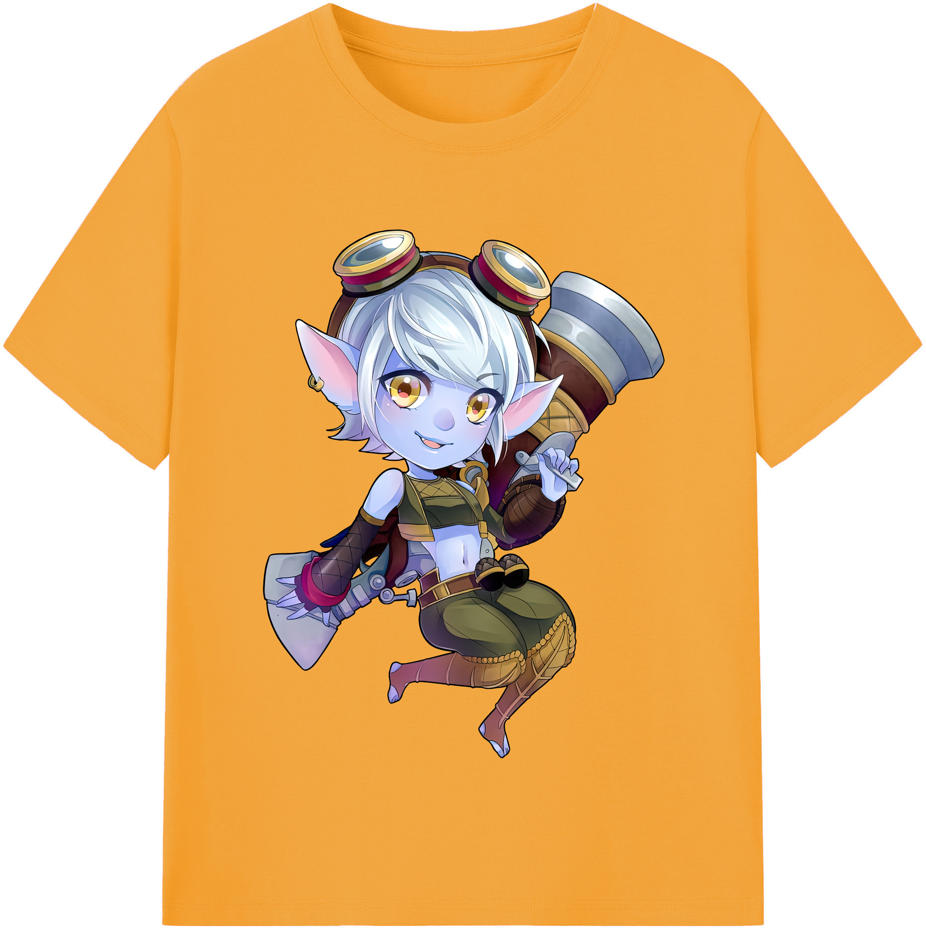 （画像用） リーグ・オブ・レジェンド League of Legends LOL レディースカジュアルプリントTシャツ（綿100％）