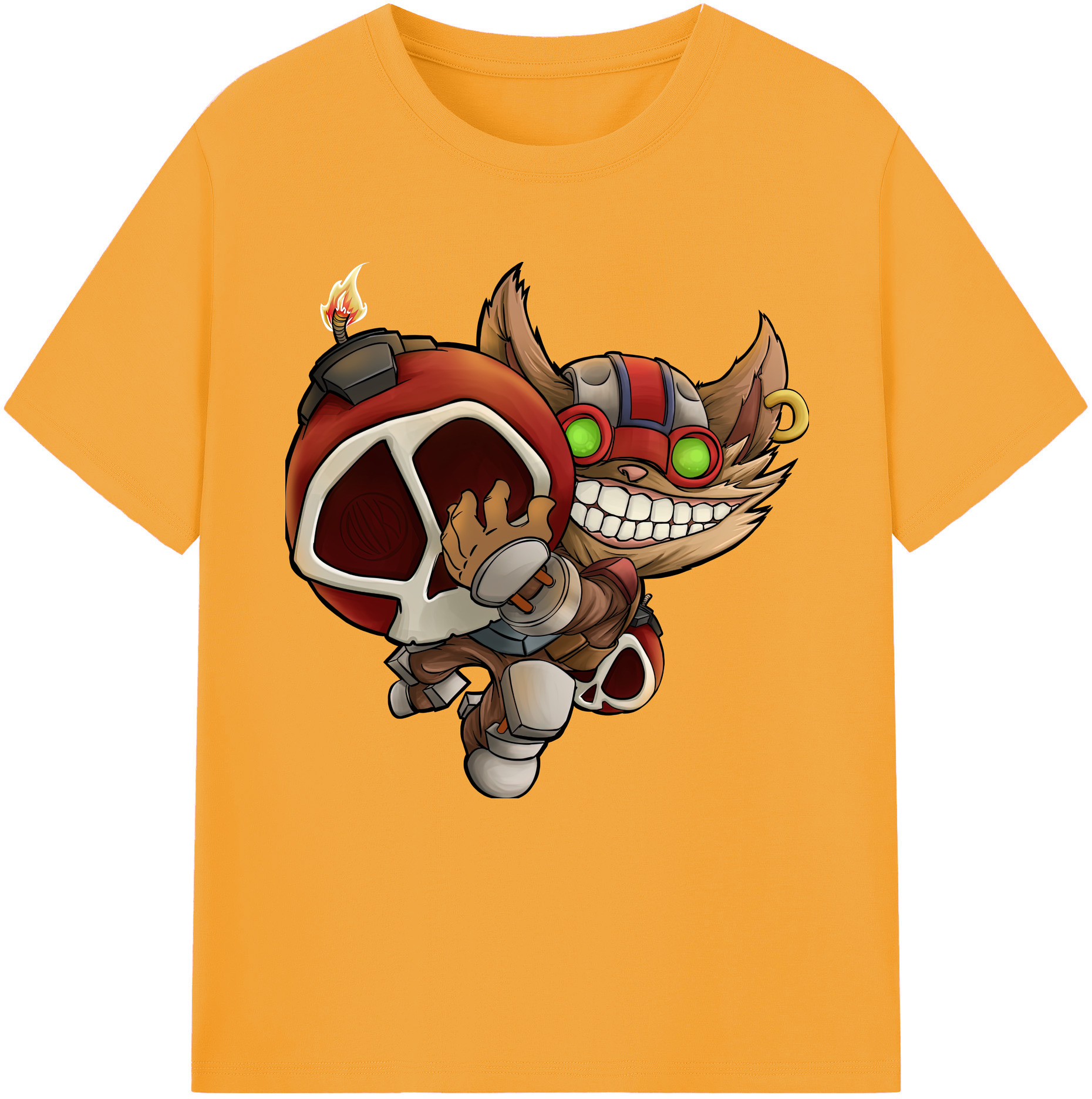 （画像用） リーグ・オブ・レジェンド League of Legends LOL レディースカジュアルプリントTシャツ（綿100％）