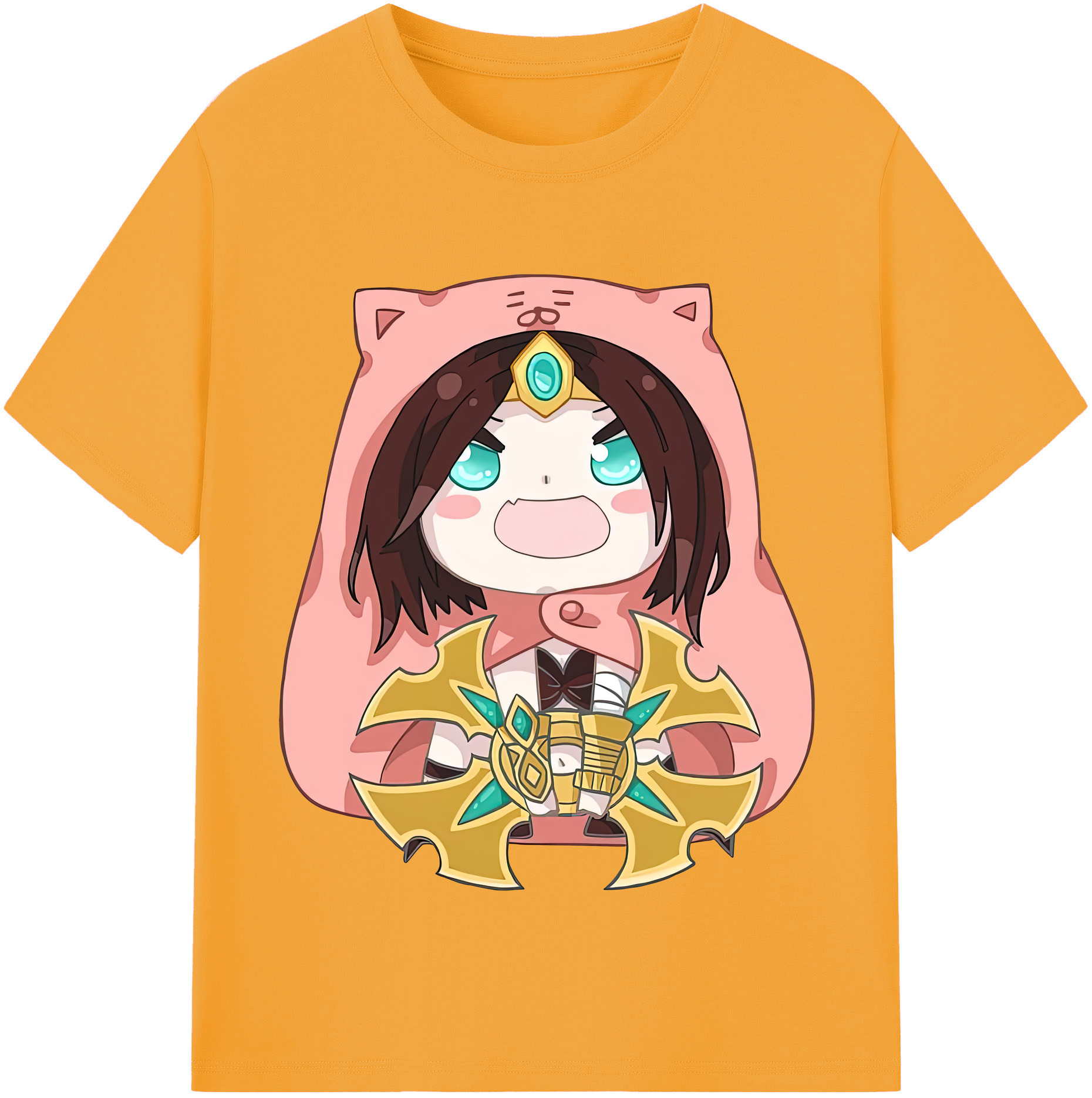 （画像用） リーグ・オブ・レジェンド League of Legends LOL レディースカジュアルプリントTシャツ（綿100％）