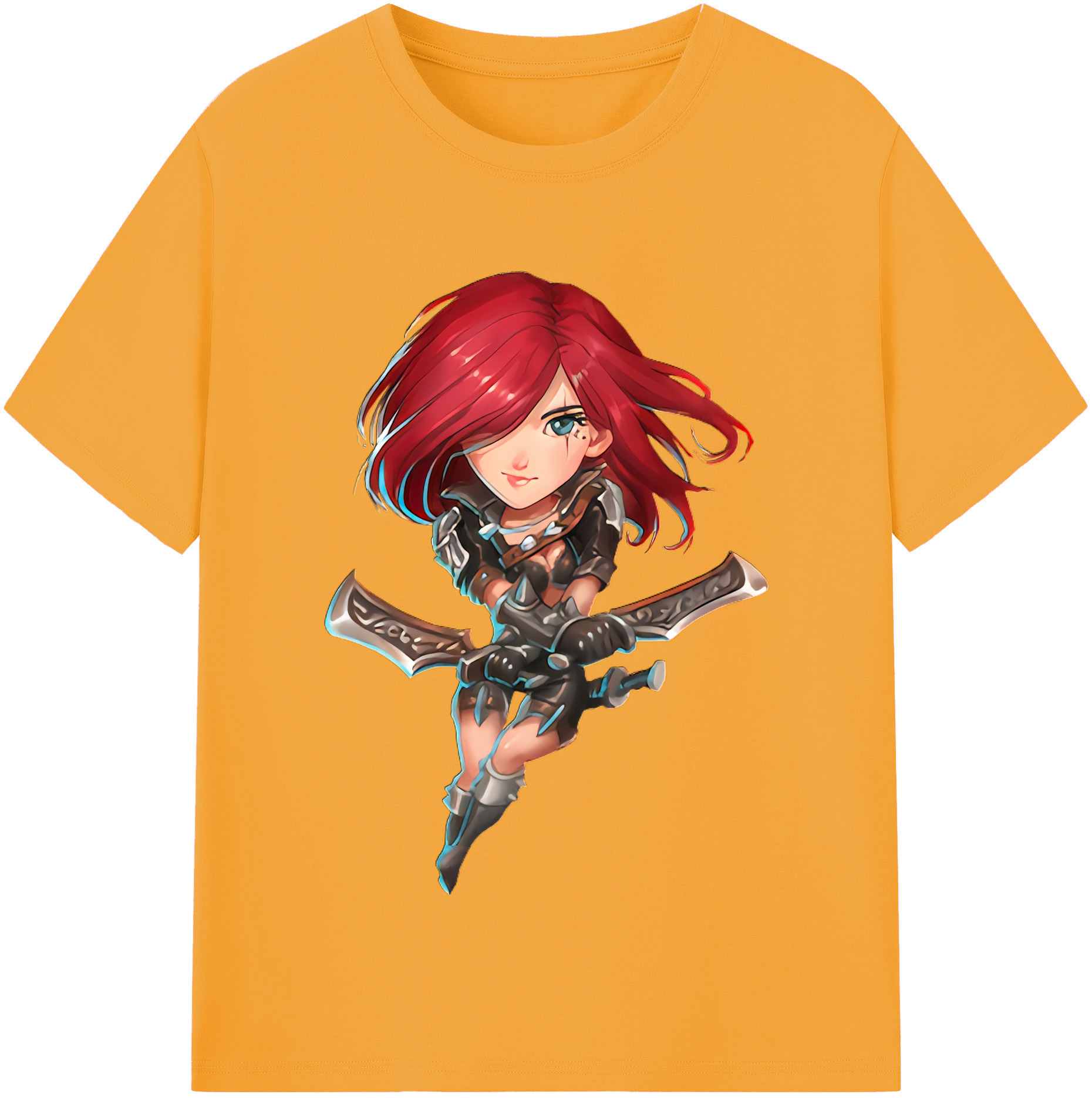 （画像用） リーグ・オブ・レジェンド League of Legends LOL レディースカジュアルプリントTシャツ（綿100％）