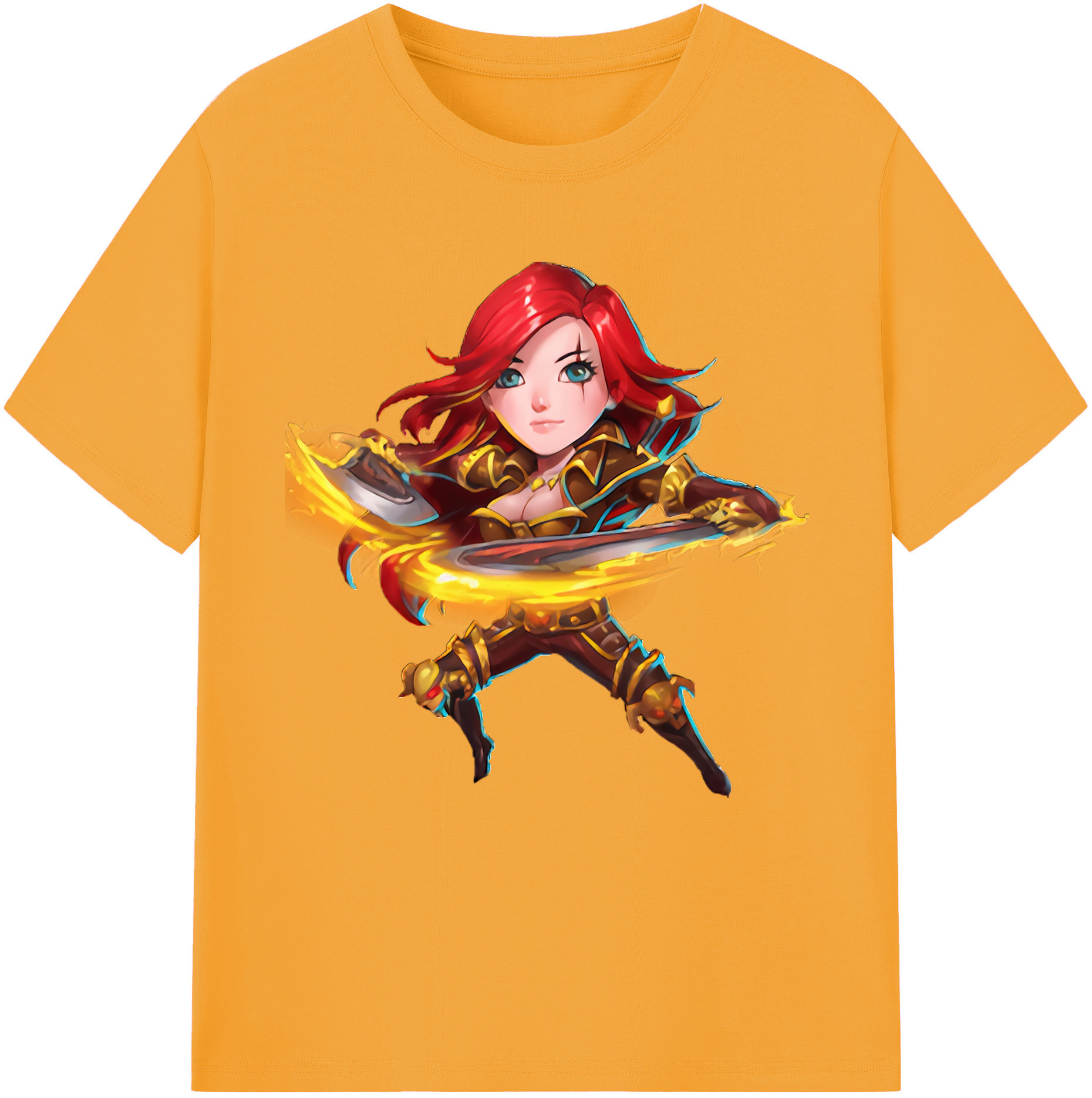 （画像用） リーグ・オブ・レジェンド League of Legends LOL レディースカジュアルプリントTシャツ（綿100％）