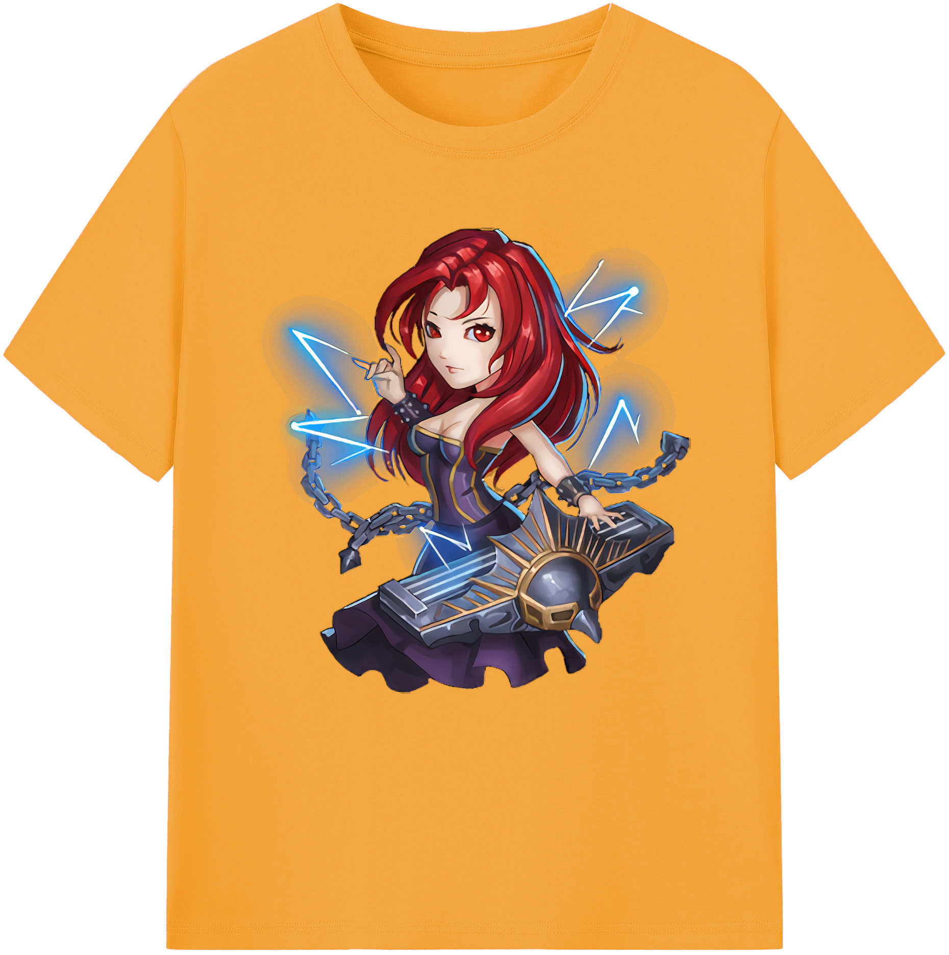 （画像用） リーグ・オブ・レジェンド League of Legends LOL レディースカジュアルプリントTシャツ（綿100％）