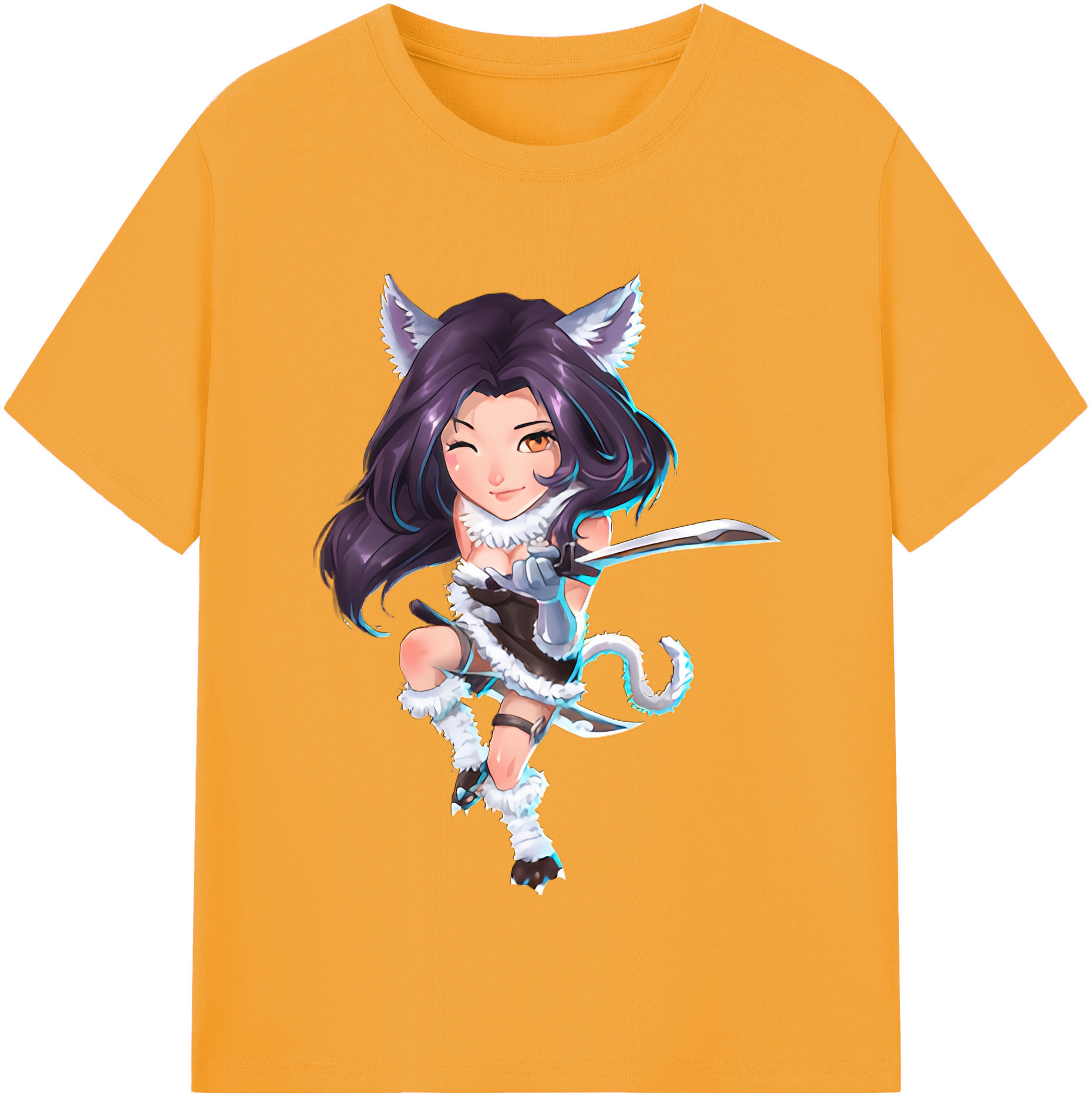 （画像用） リーグ・オブ・レジェンド League of Legends LOL レディースカジュアルプリントTシャツ（綿100％）