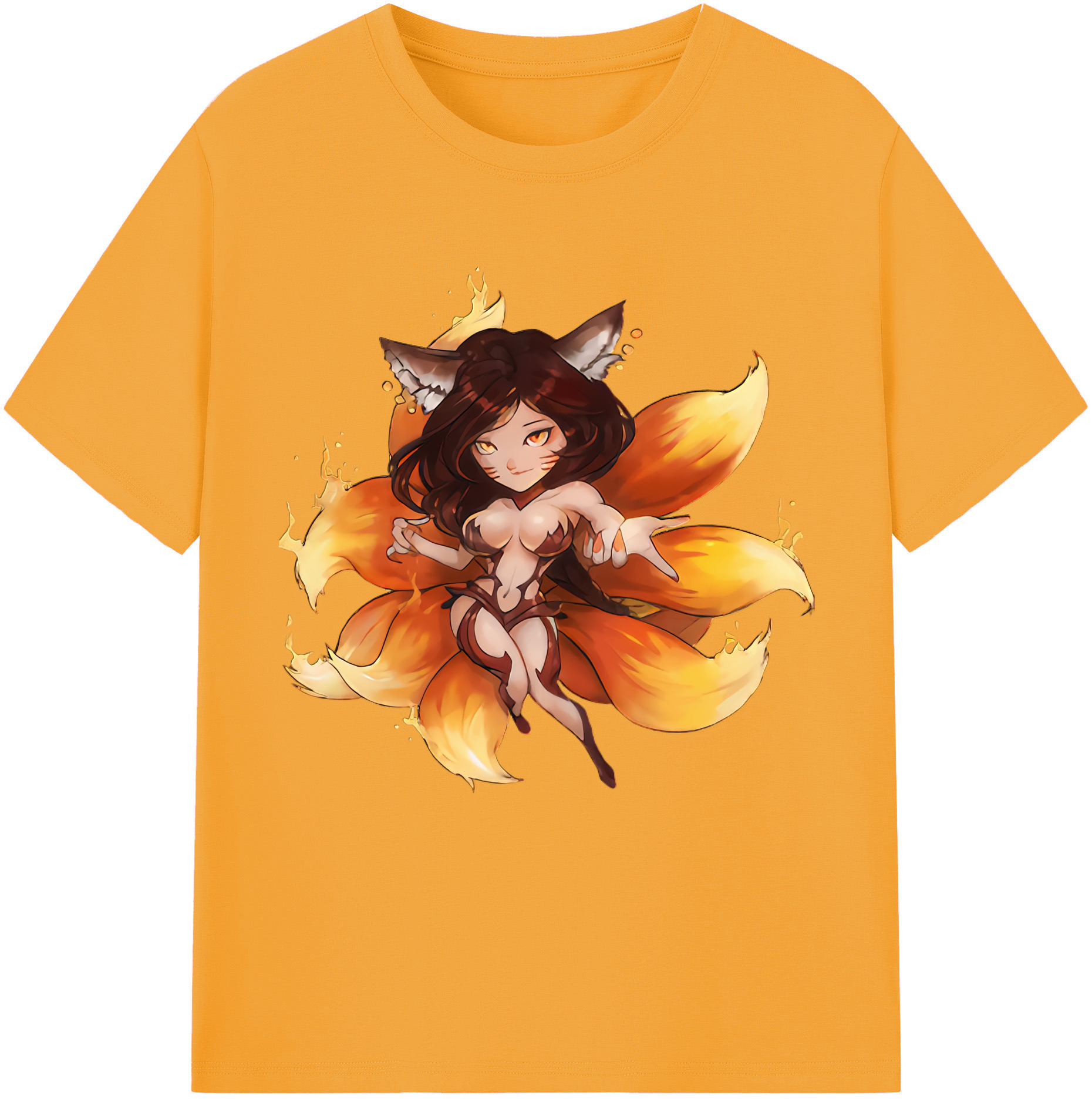 （画像用） リーグ・オブ・レジェンド League of Legends LOL レディースカジュアルプリントTシャツ（綿100％）