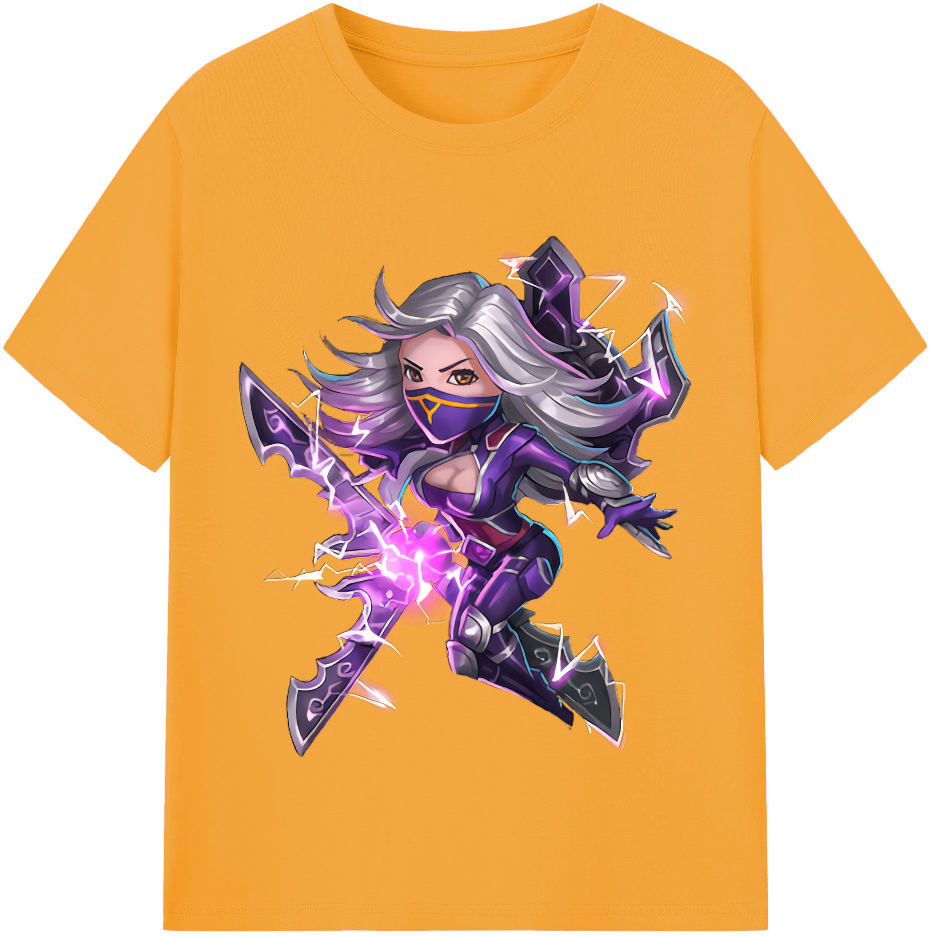 （画像用） リーグ・オブ・レジェンド League of Legends LOL レディースカジュアルプリントTシャツ（綿100％）