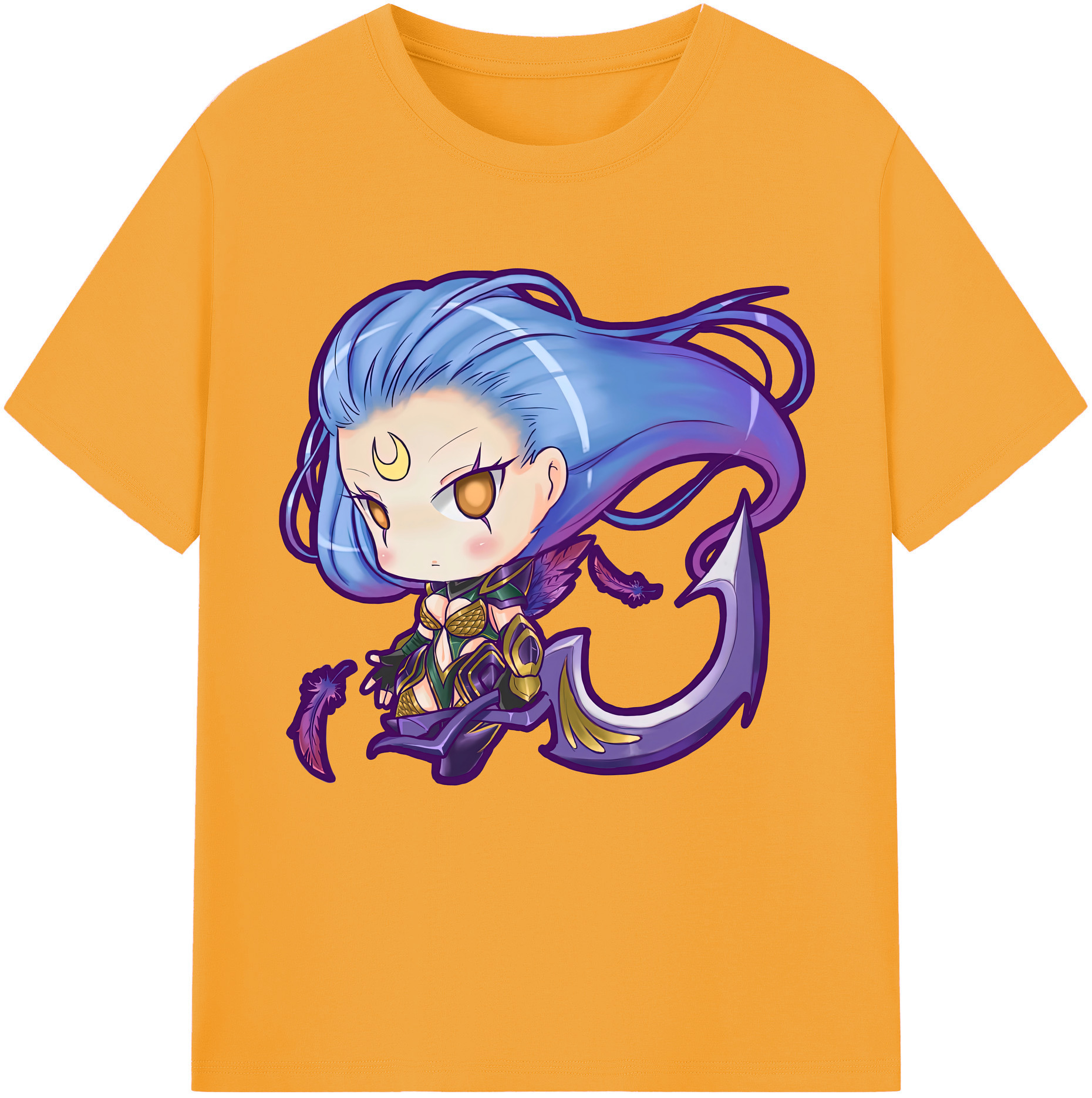 （画像用） リーグ・オブ・レジェンド League of Legends LOL レディースカジュアルプリントTシャツ（綿100％）