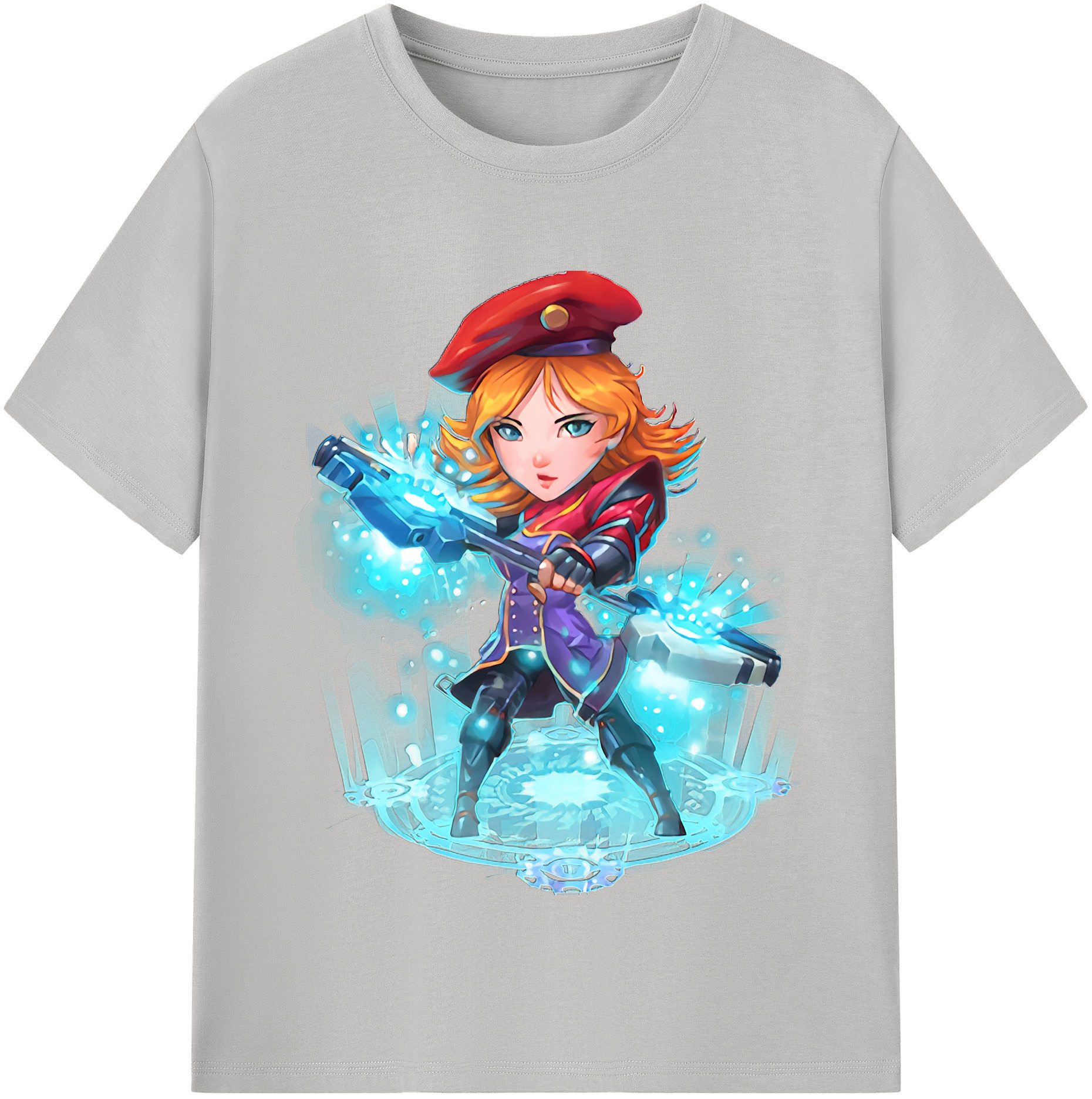 （画像用） リーグ・オブ・レジェンド League of Legends LOL レディースカジュアルプリントTシャツ（綿100％）