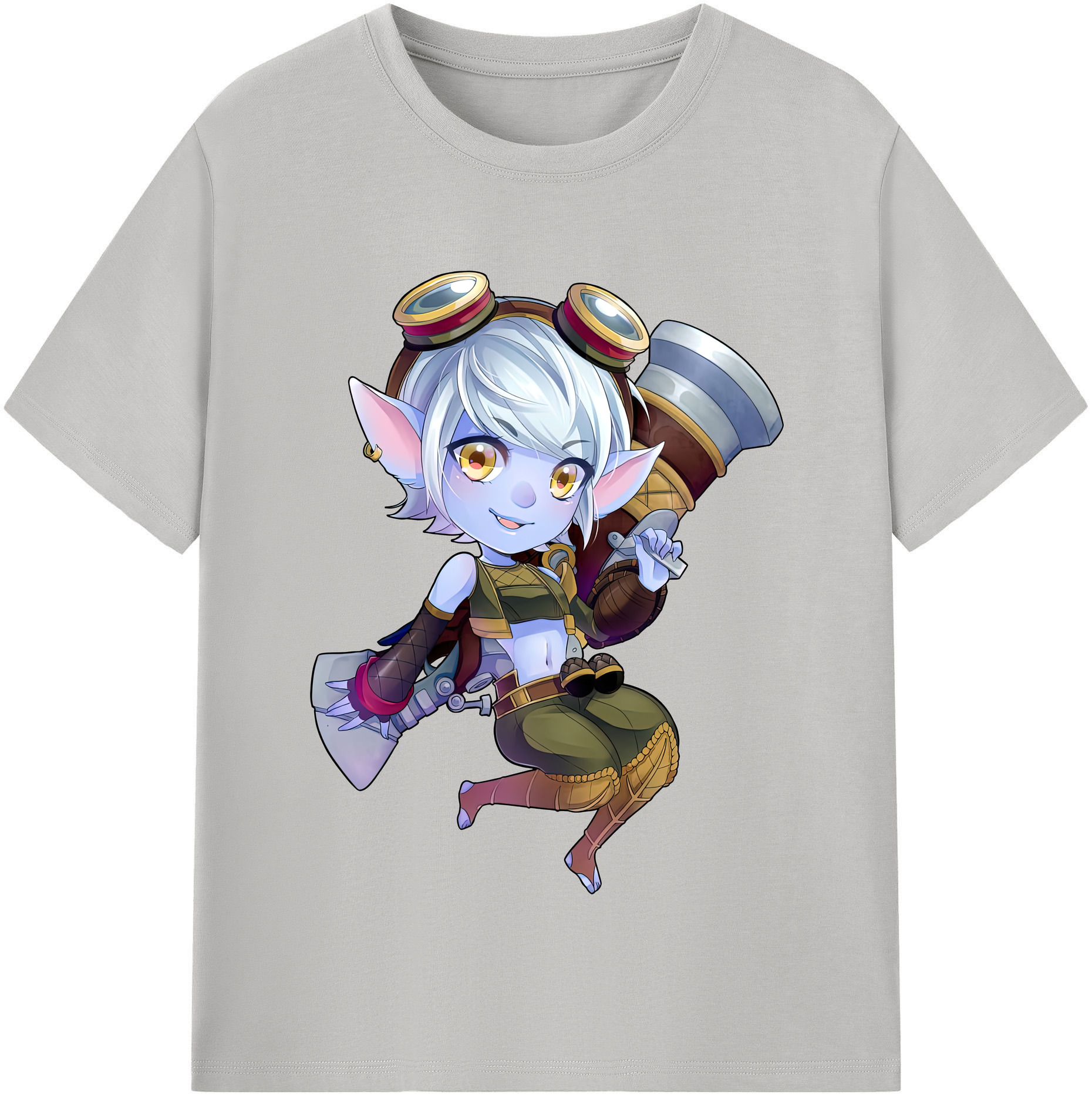 （画像用） リーグ・オブ・レジェンド League of Legends LOL レディースカジュアルプリントTシャツ（綿100％）
