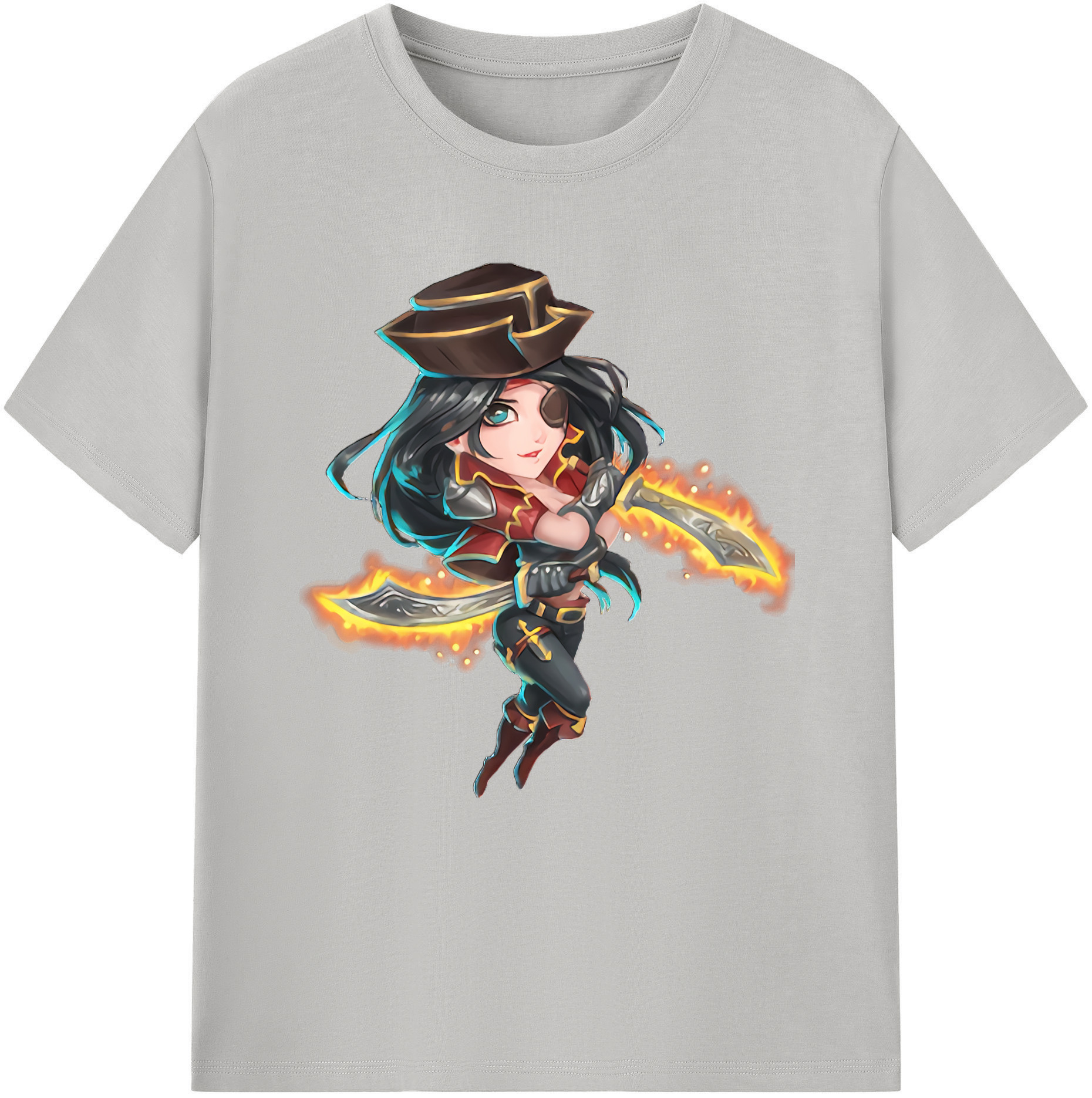 （画像用） リーグ・オブ・レジェンド League of Legends LOL レディースカジュアルプリントTシャツ（綿100％）