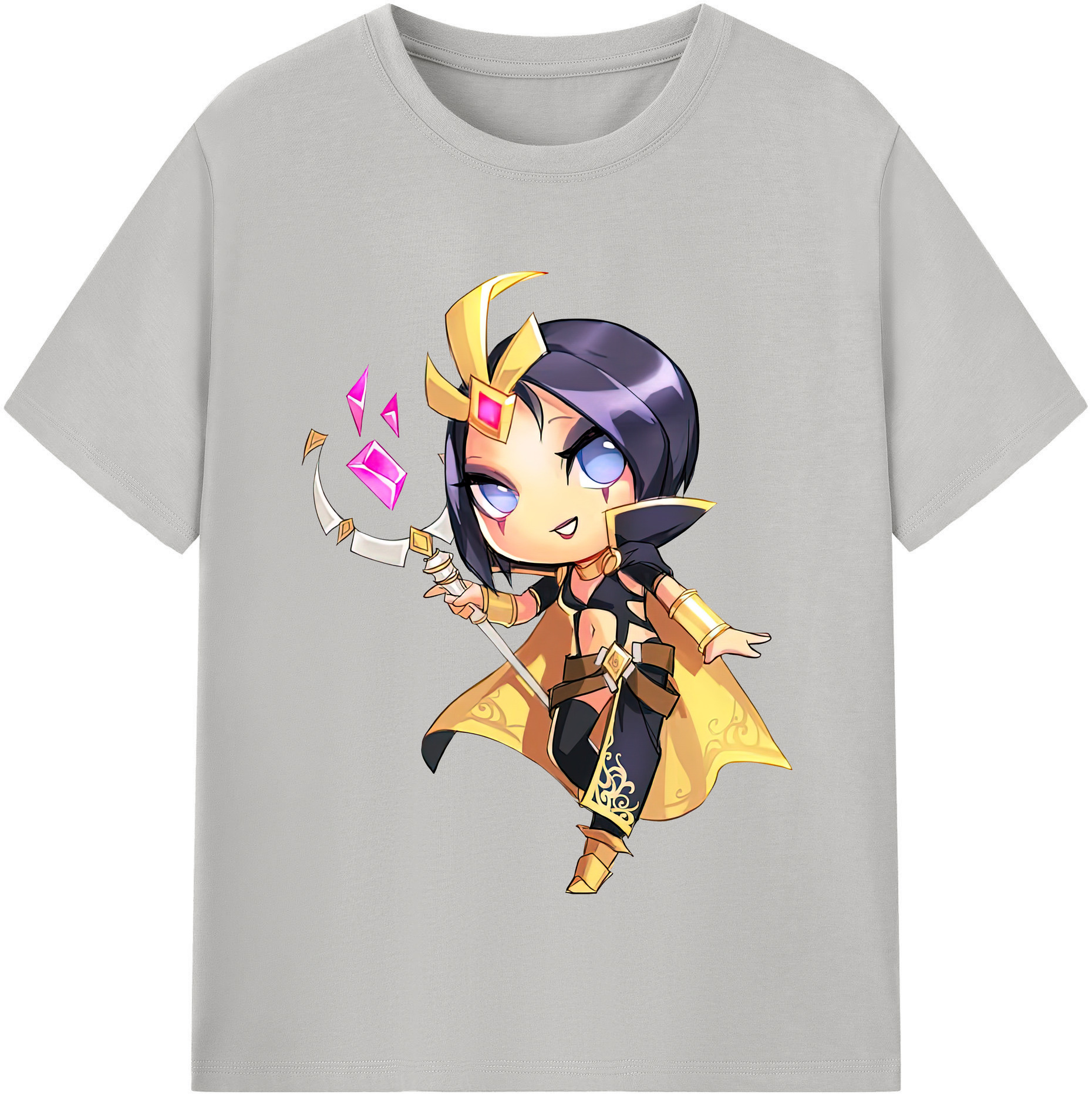 （画像用） リーグ・オブ・レジェンド League of Legends LOL レディースカジュアルプリントTシャツ（綿100％）