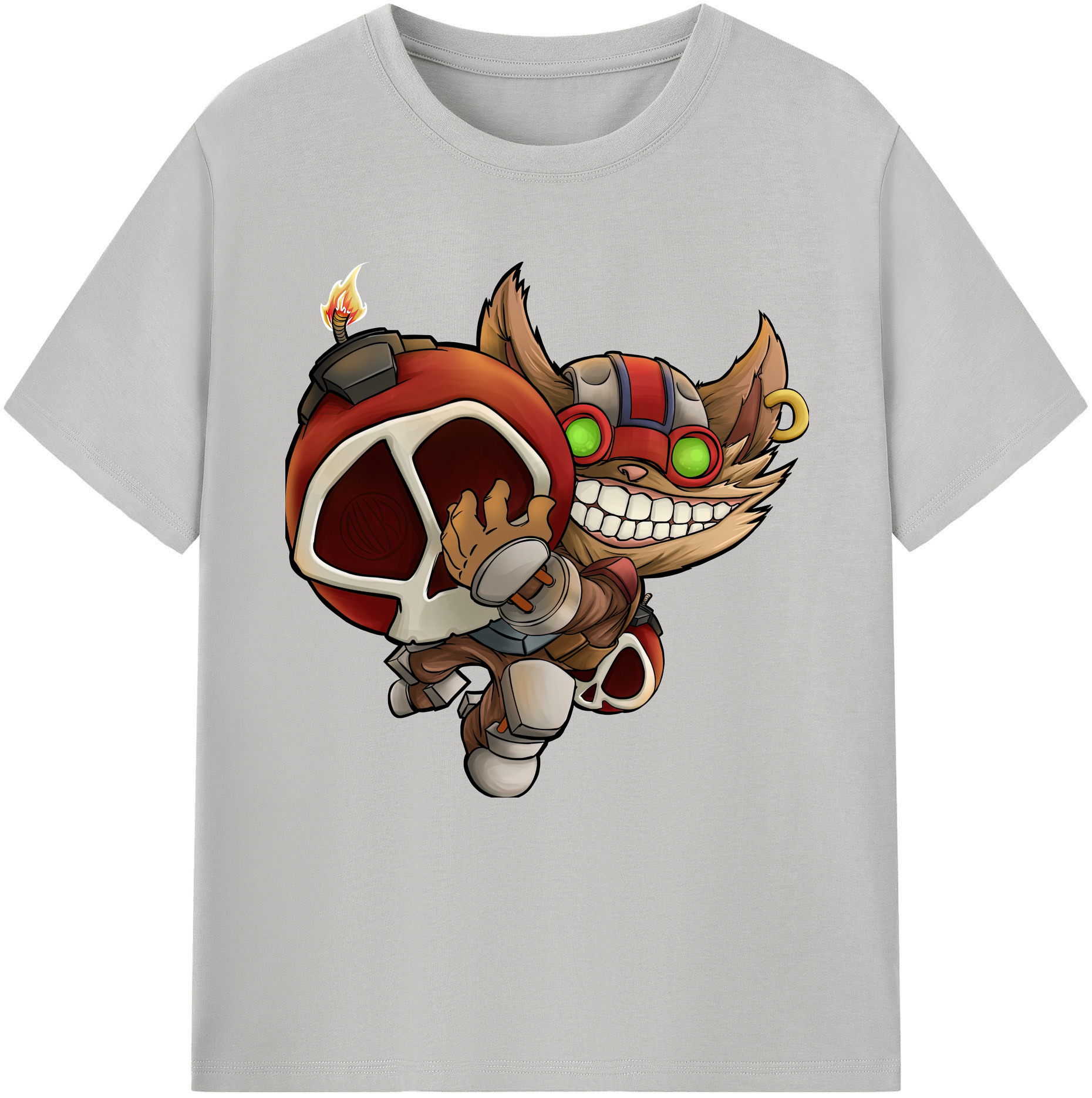 （画像用） リーグ・オブ・レジェンド League of Legends LOL レディースカジュアルプリントTシャツ（綿100％）