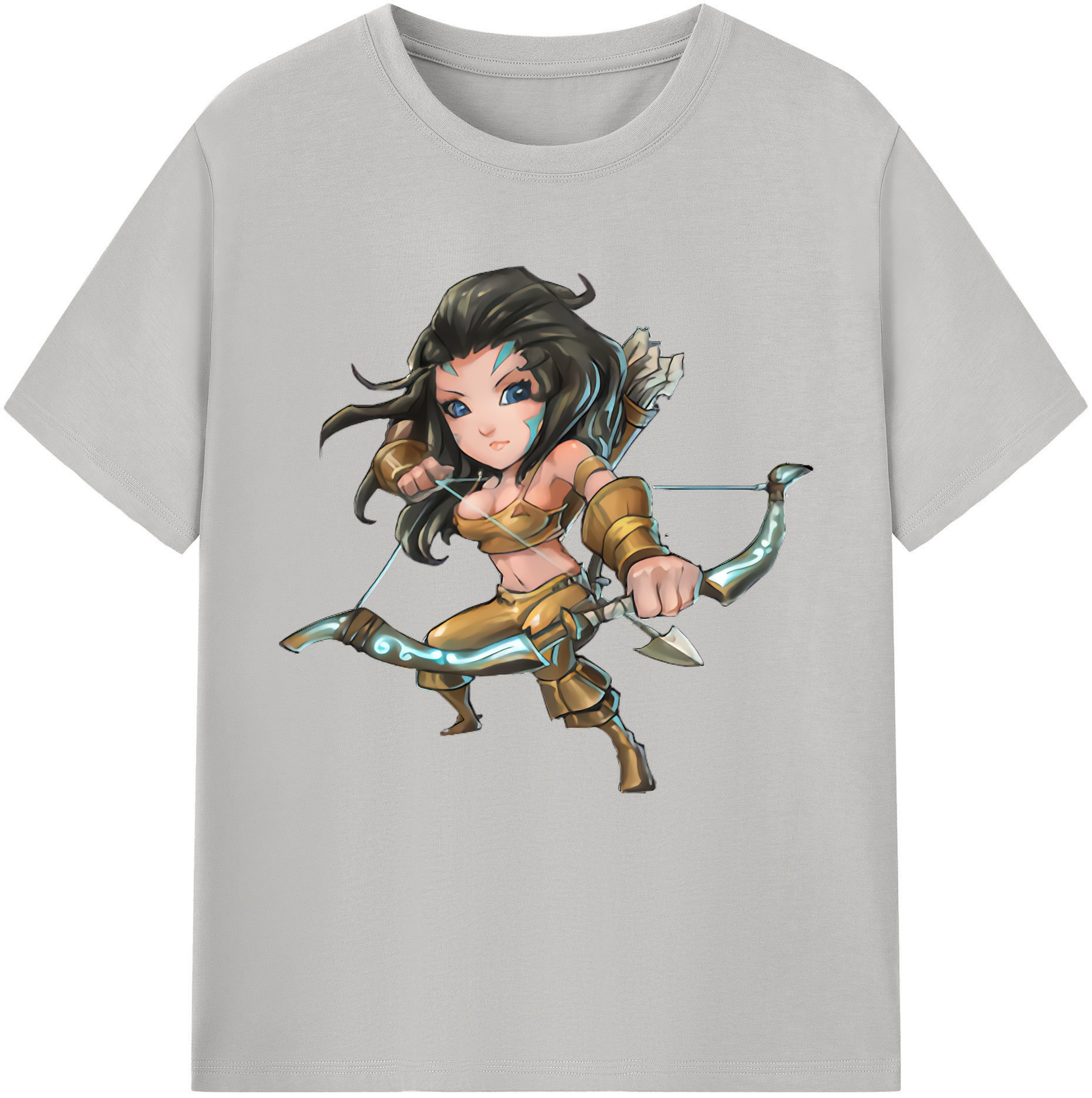 （画像用） リーグ・オブ・レジェンド League of Legends LOL レディースカジュアルプリントTシャツ（綿100％）