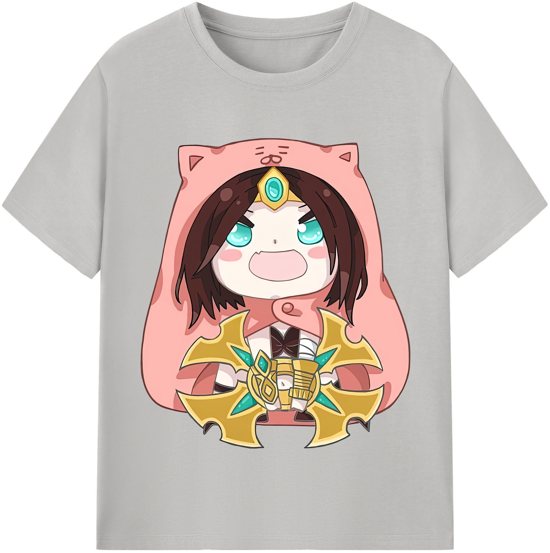 （画像用） リーグ・オブ・レジェンド League of Legends LOL レディースカジュアルプリントTシャツ（綿100％）