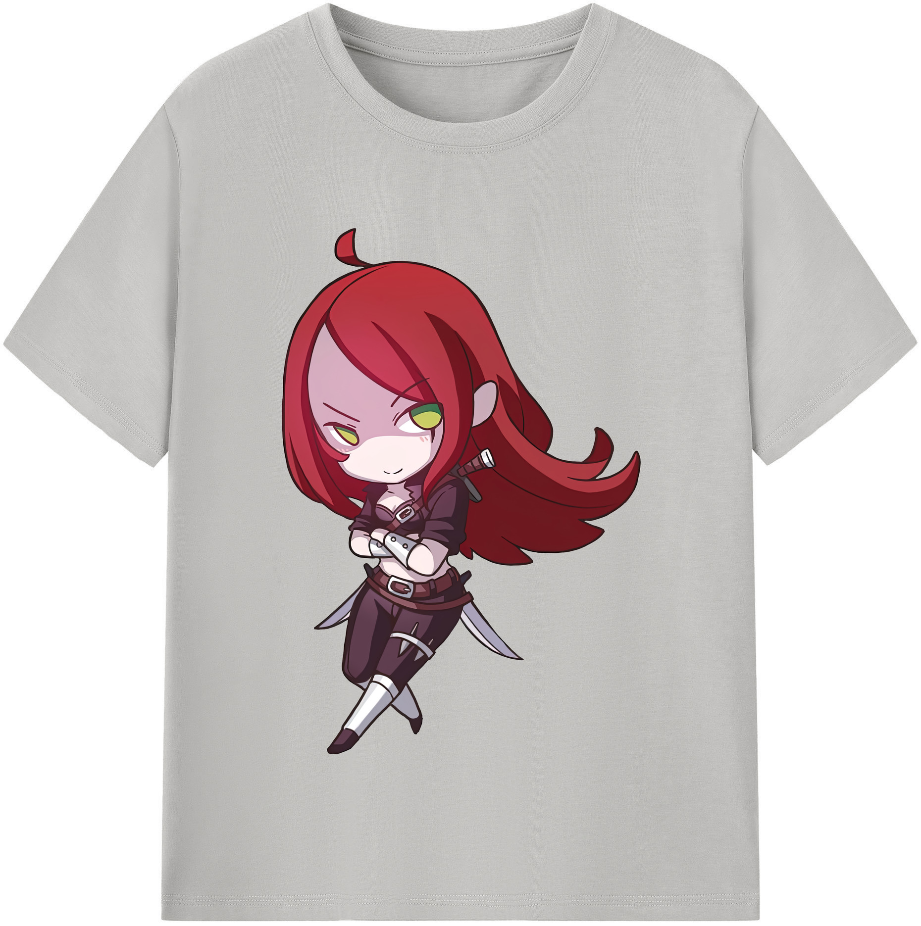 リーグ・オブ・レジェンド League of Legends LOL レディースカジュアルプリントTシャツ（綿100％）