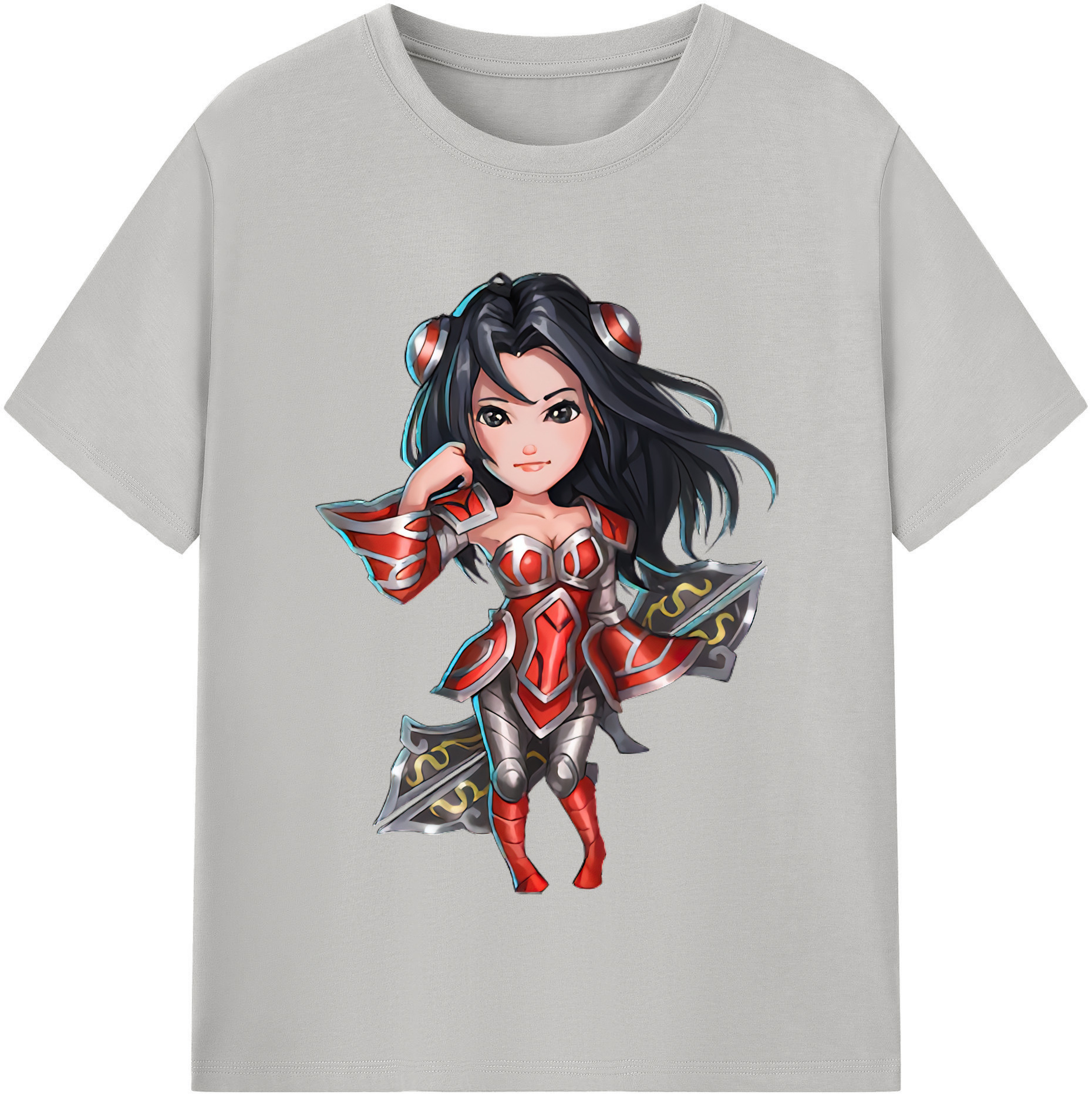 （画像用） リーグ・オブ・レジェンド League of Legends LOL レディースカジュアルプリントTシャツ（綿100％）