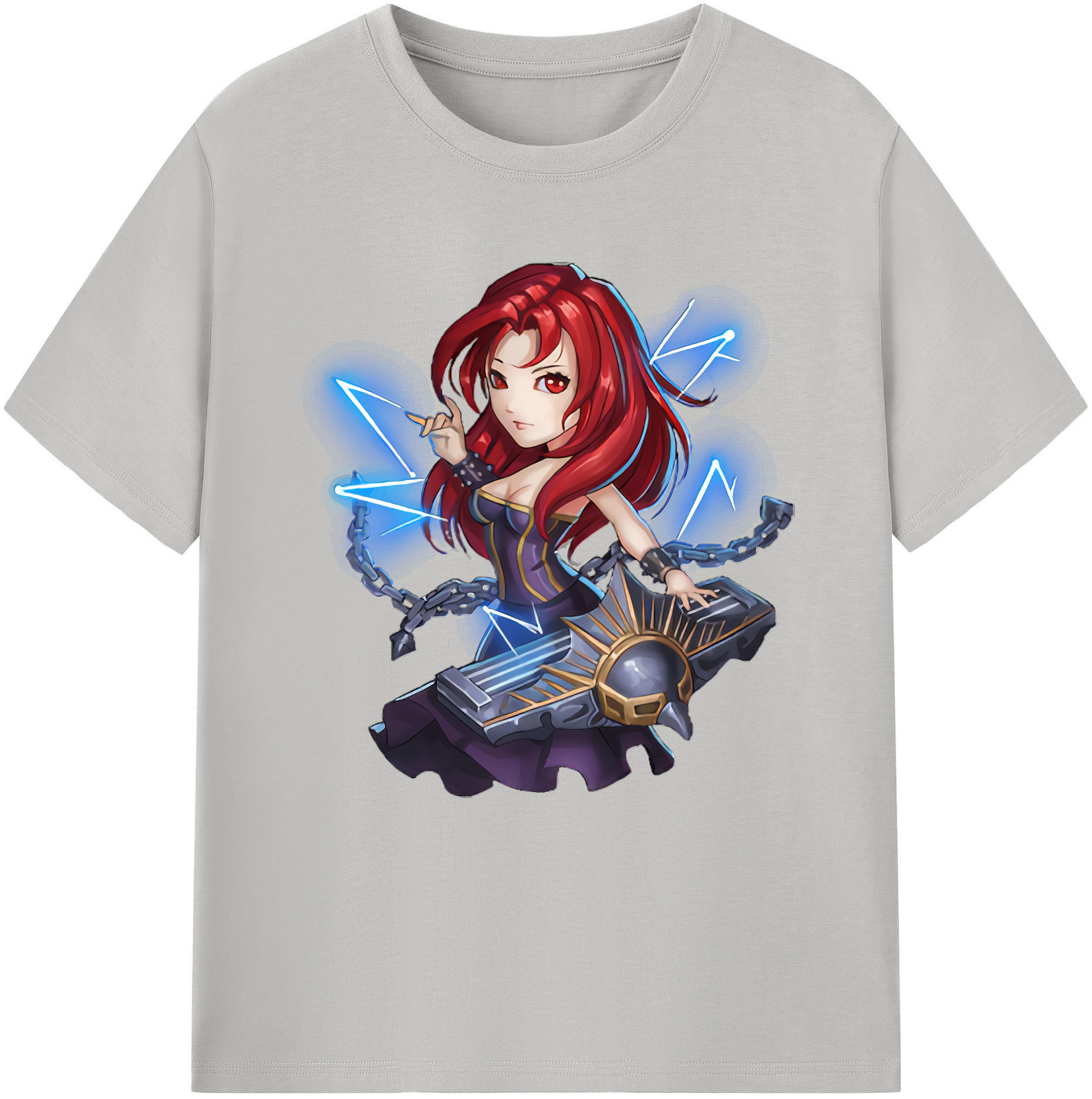 （画像用） リーグ・オブ・レジェンド League of Legends LOL レディースカジュアルプリントTシャツ（綿100％）