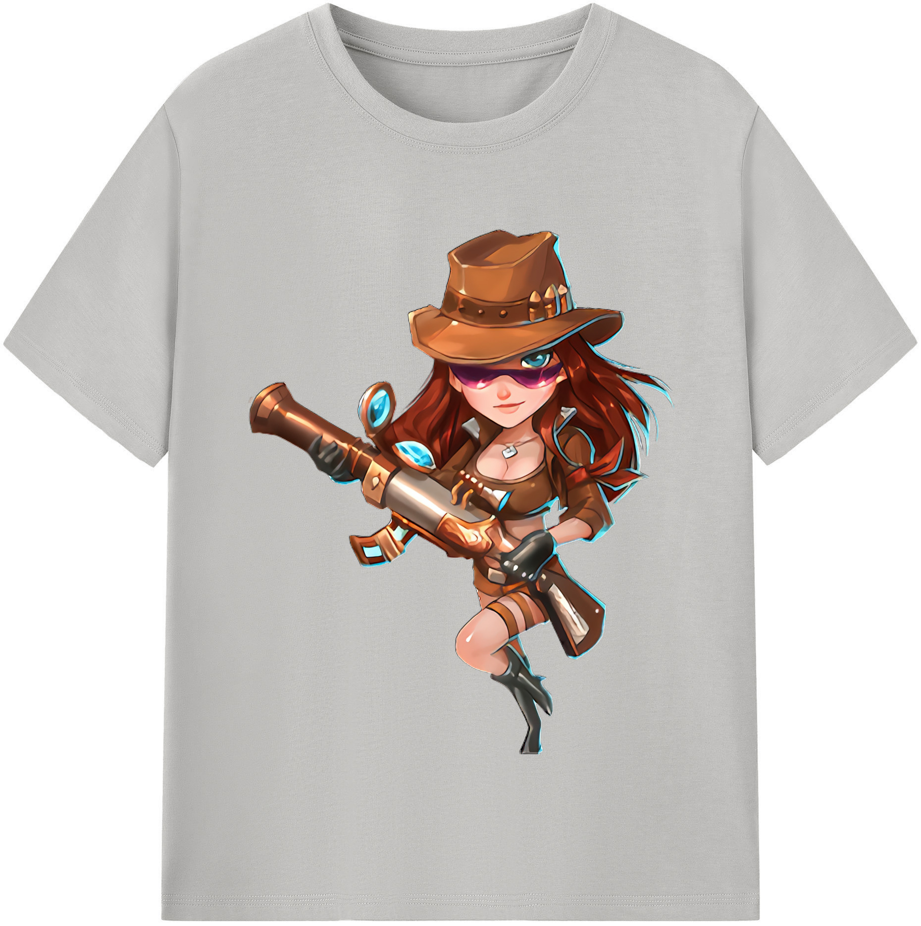 （画像用） リーグ・オブ・レジェンド League of Legends LOL レディースカジュアルプリントTシャツ（綿100％）