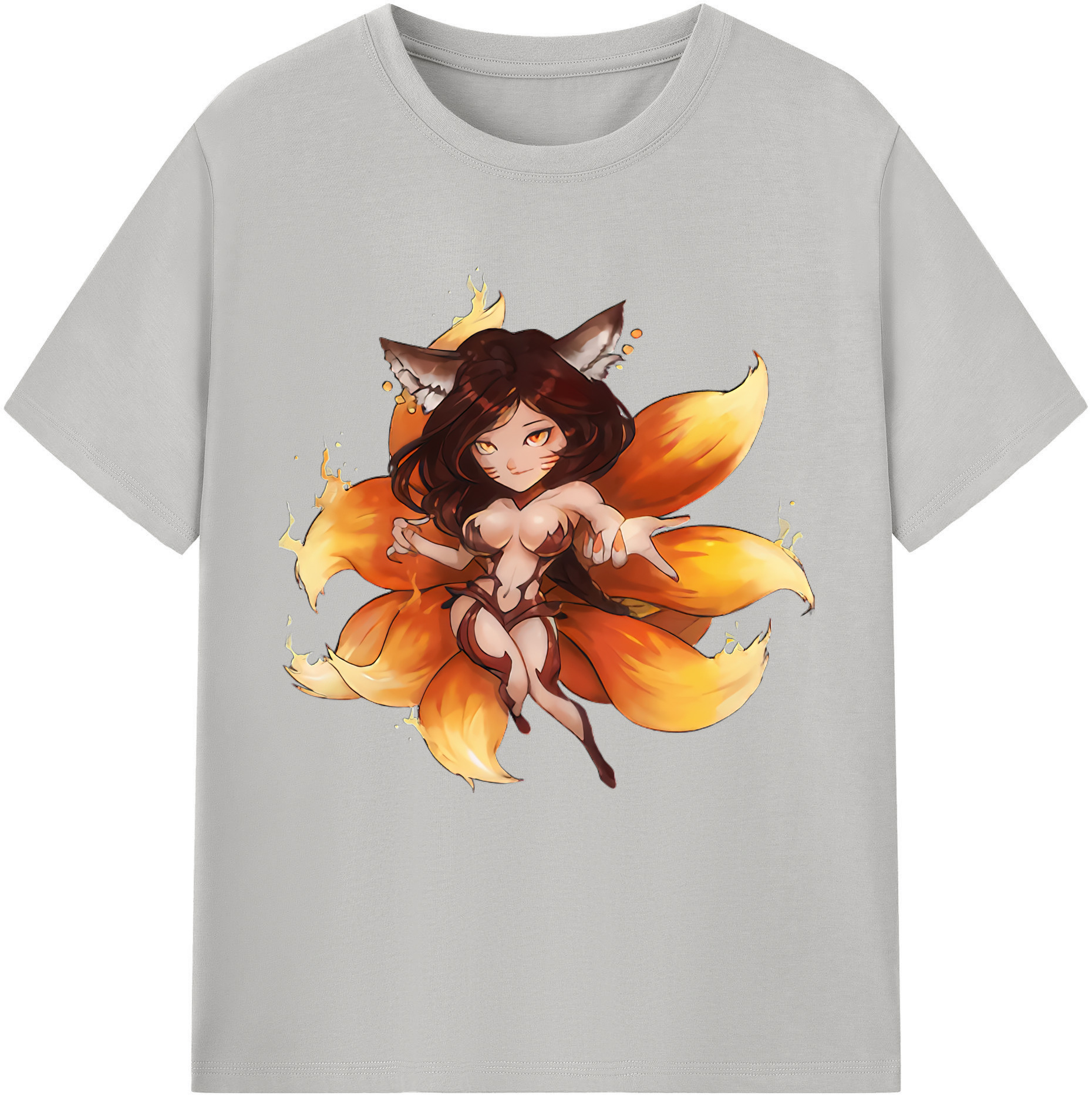 （画像用） リーグ・オブ・レジェンド League of Legends LOL レディースカジュアルプリントTシャツ（綿100％）