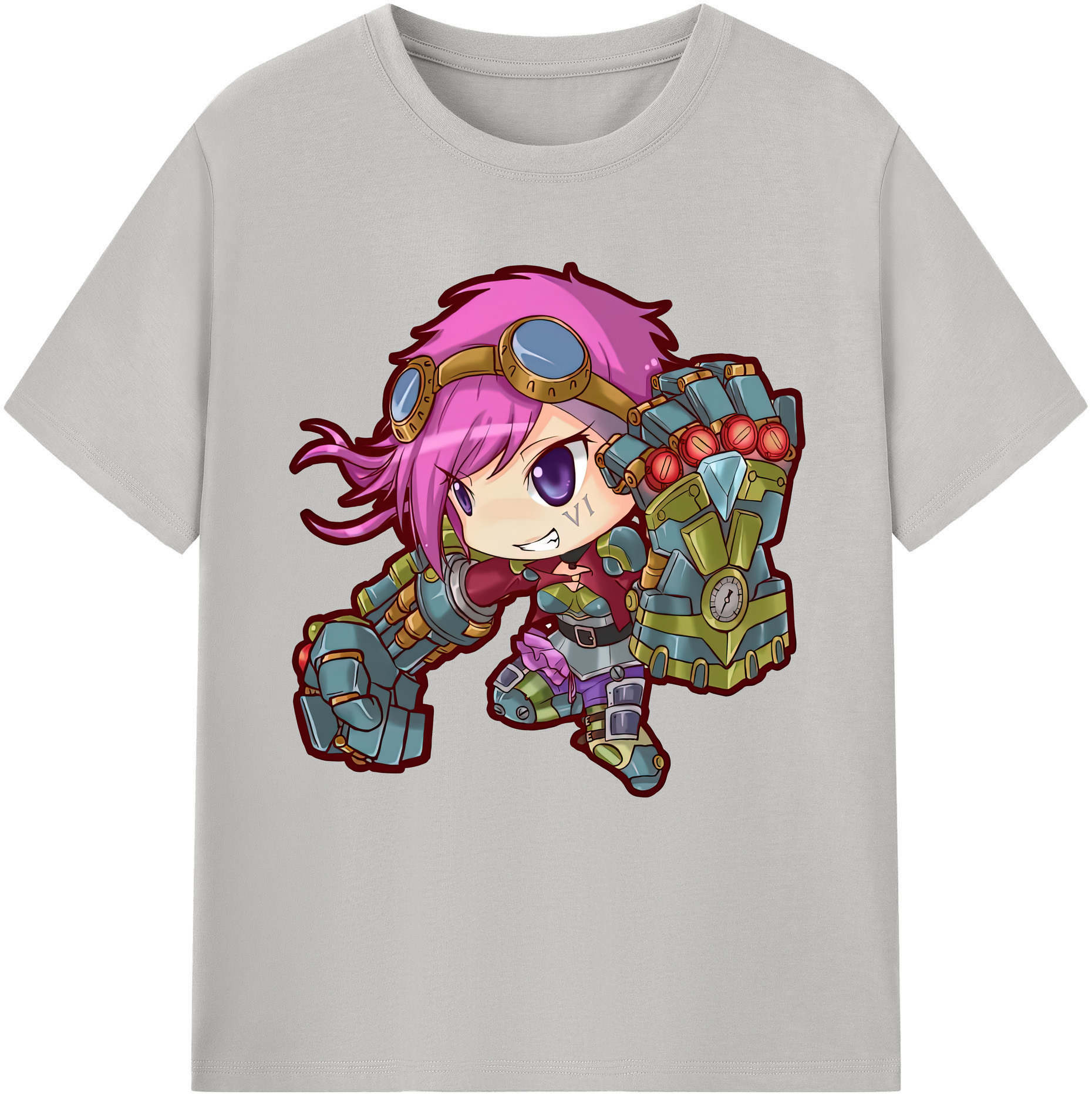 リーグ・オブ・レジェンド League of Legends LOL レディースカジュアルプリントTシャツ（綿100％）