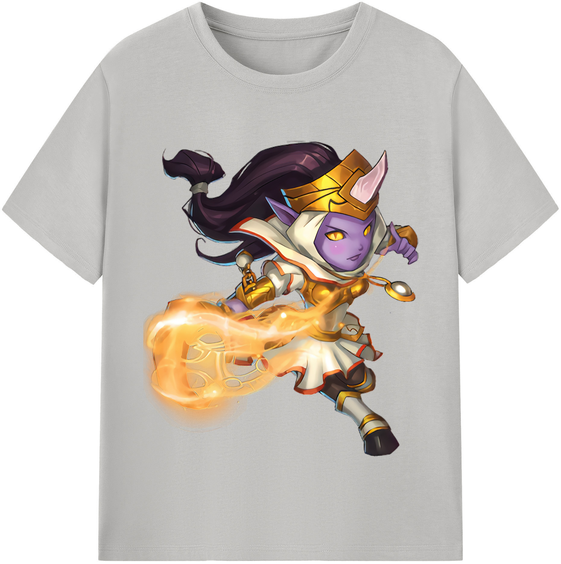 （画像用） リーグ・オブ・レジェンド League of Legends LOL レディースカジュアルプリントTシャツ（綿100％）