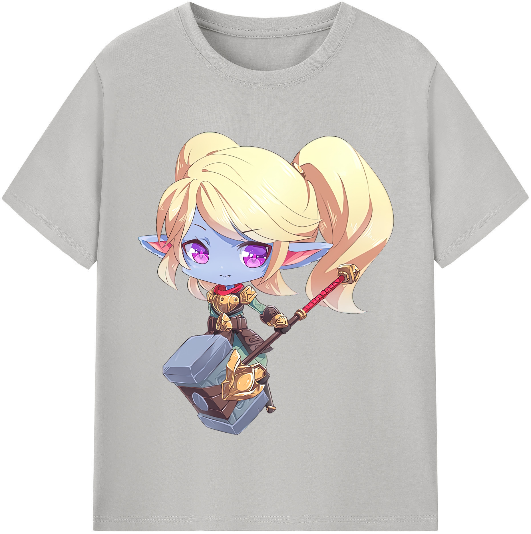 （画像用） リーグ・オブ・レジェンド League of Legends LOL レディースカジュアルプリントTシャツ（綿100％）