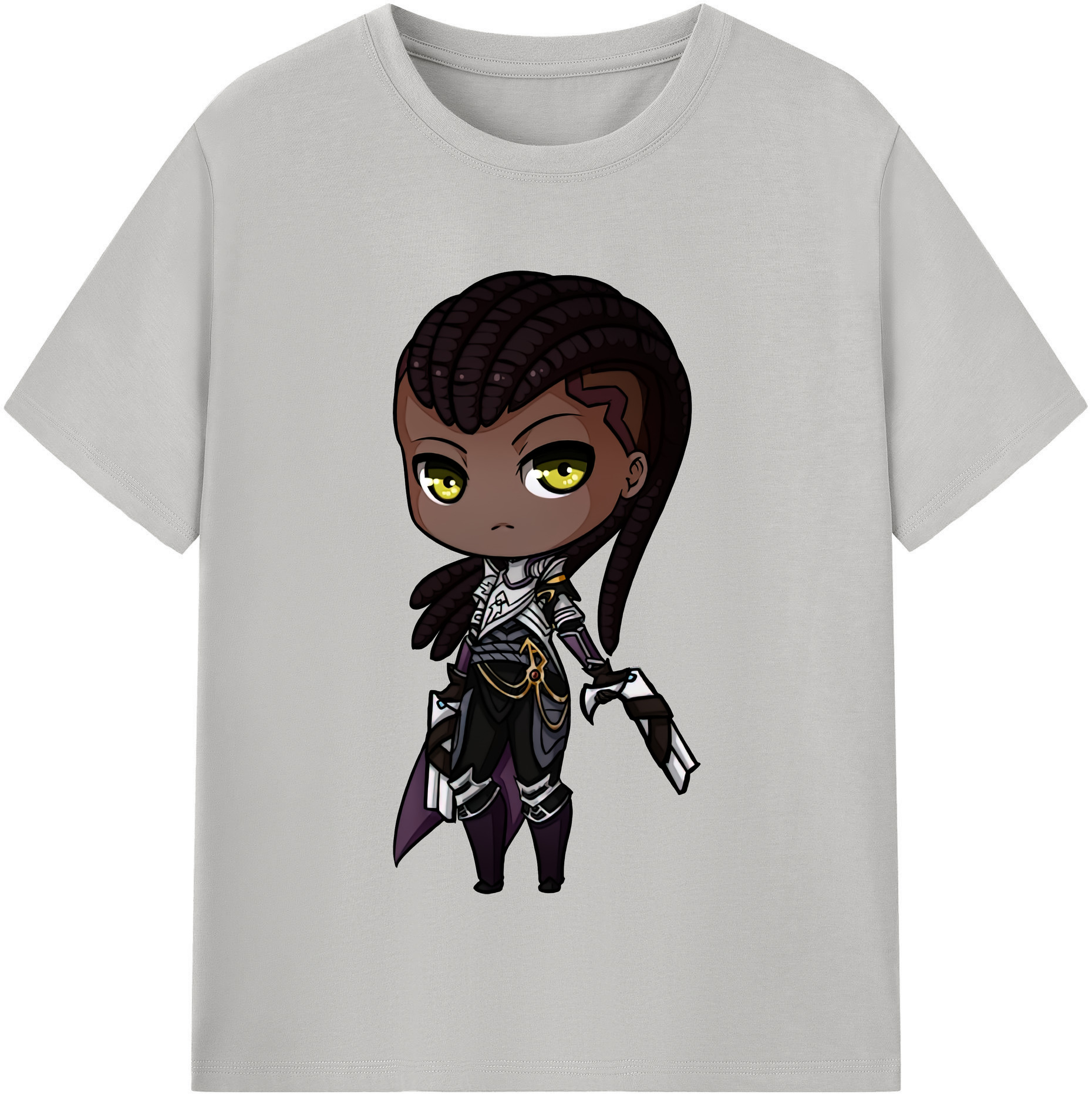 リーグ・オブ・レジェンド League of Legends LOL レディースカジュアルプリントTシャツ（綿100％）