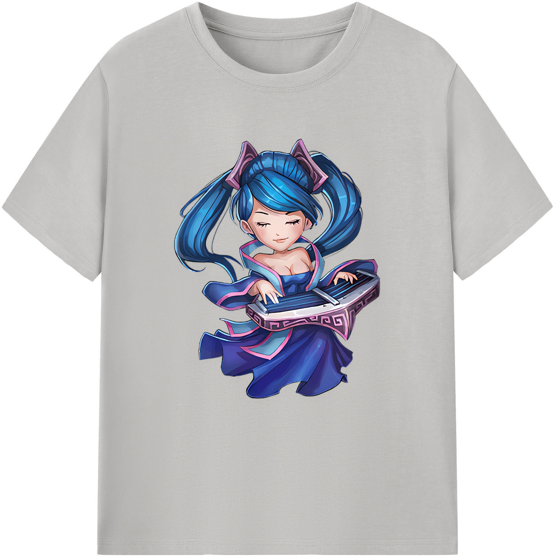 （画像用） リーグ・オブ・レジェンド League of Legends LOL レディースカジュアルプリントTシャツ（綿100％）