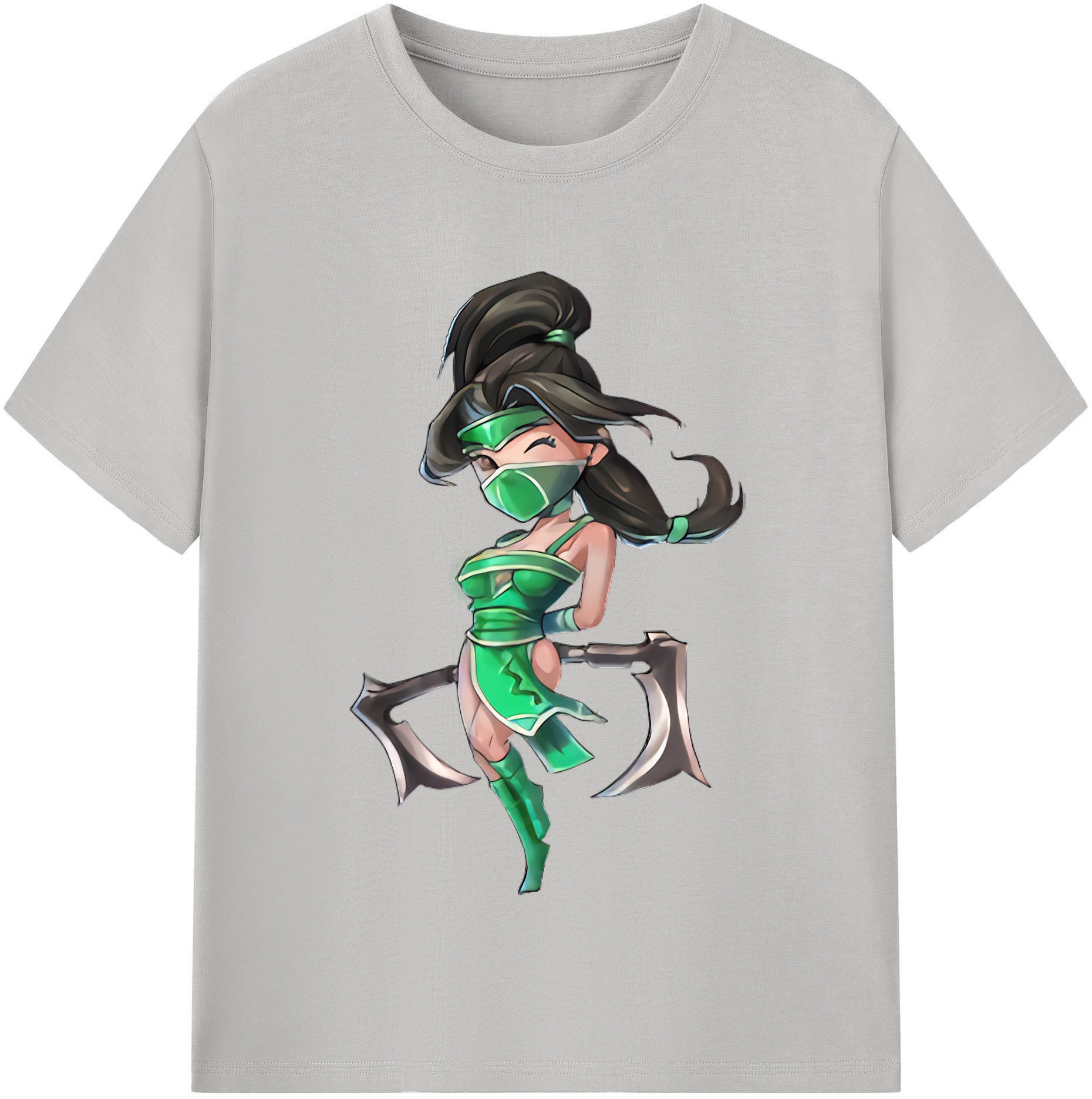 （画像用） リーグ・オブ・レジェンド League of Legends LOL レディースカジュアルプリントTシャツ（綿100％）