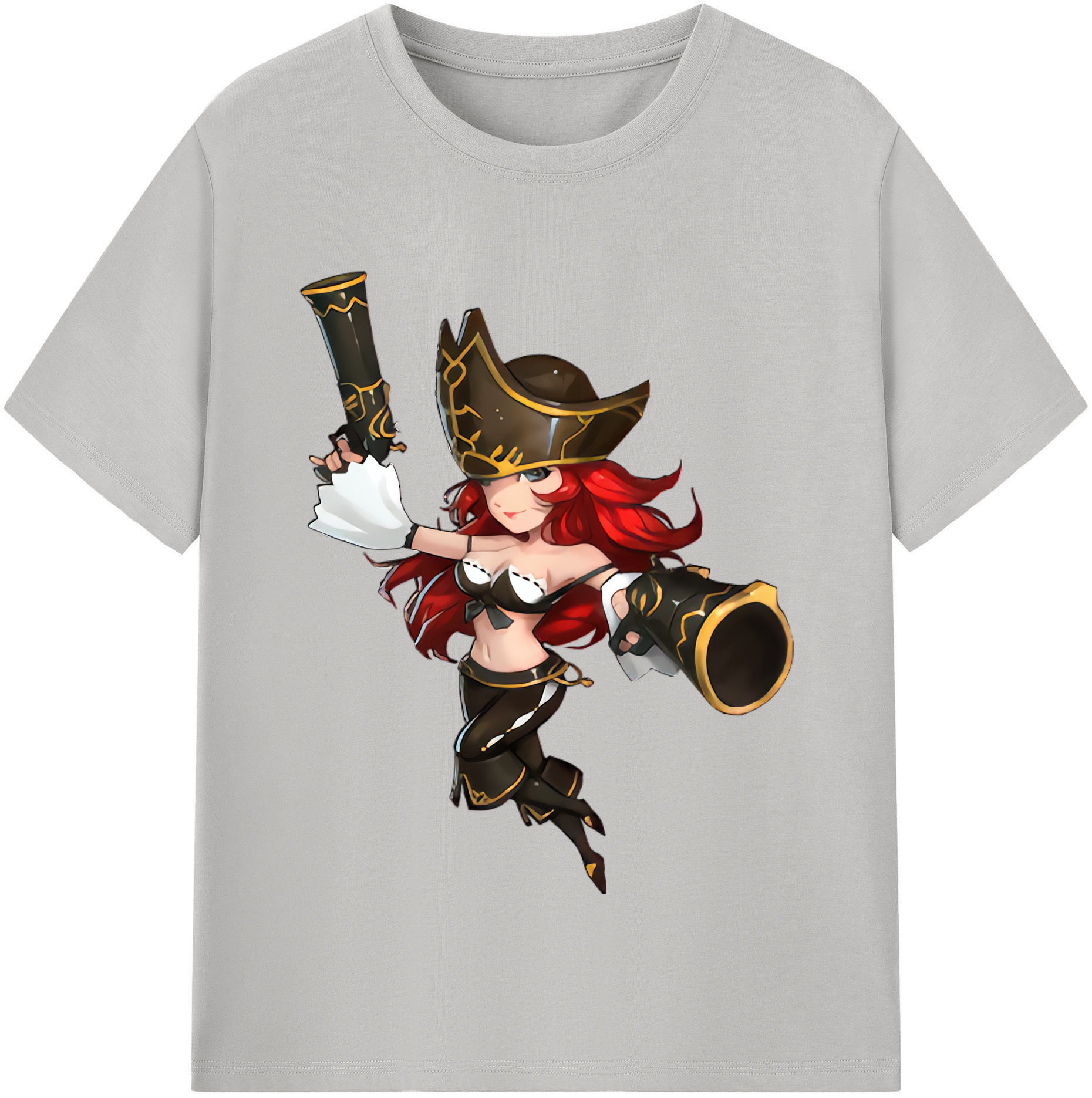 （画像用） リーグ・オブ・レジェンド League of Legends LOL レディースカジュアルプリントTシャツ（綿100％）