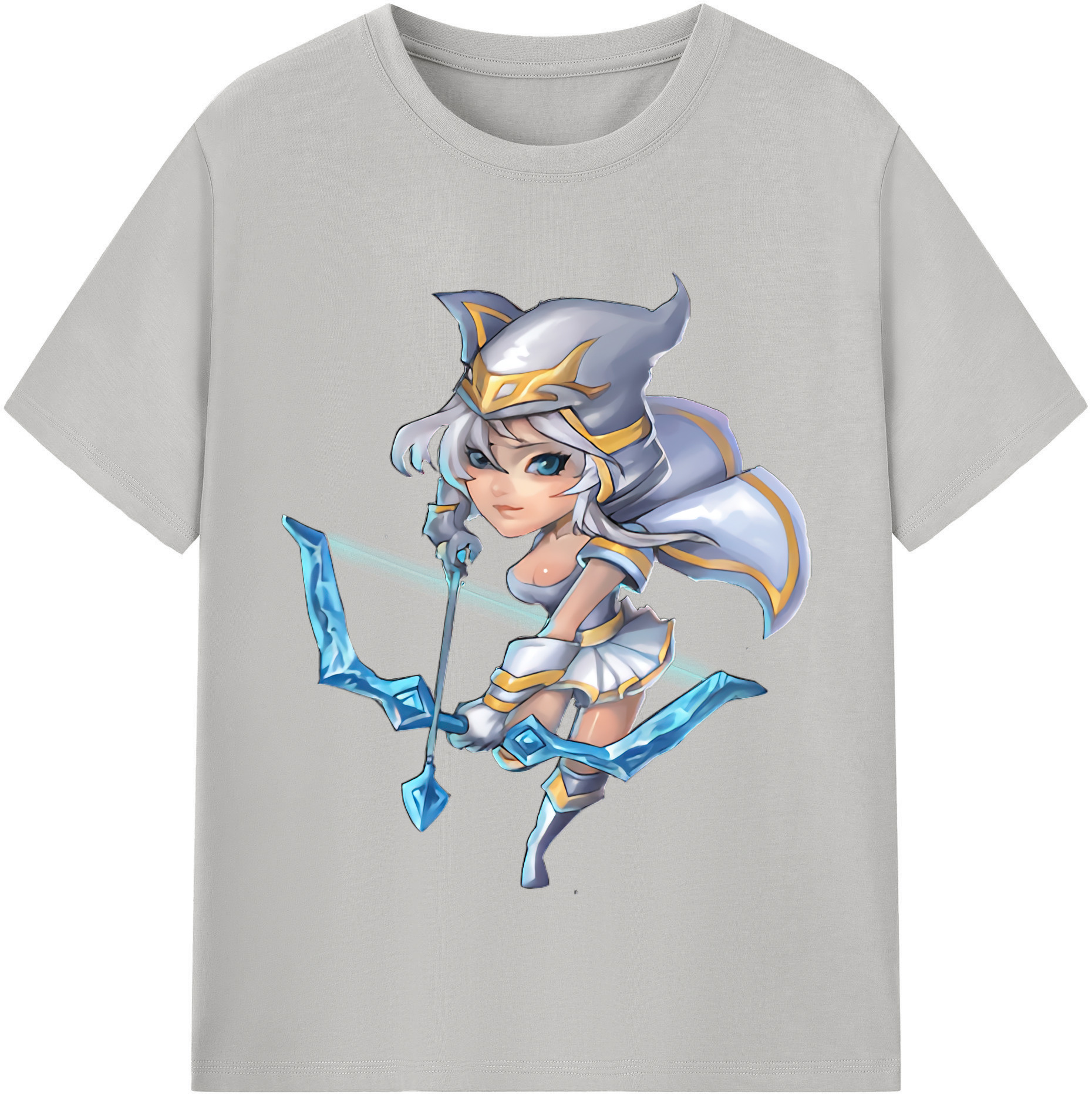 （画像用） リーグ・オブ・レジェンド League of Legends LOL レディースカジュアルプリントTシャツ（綿100％）