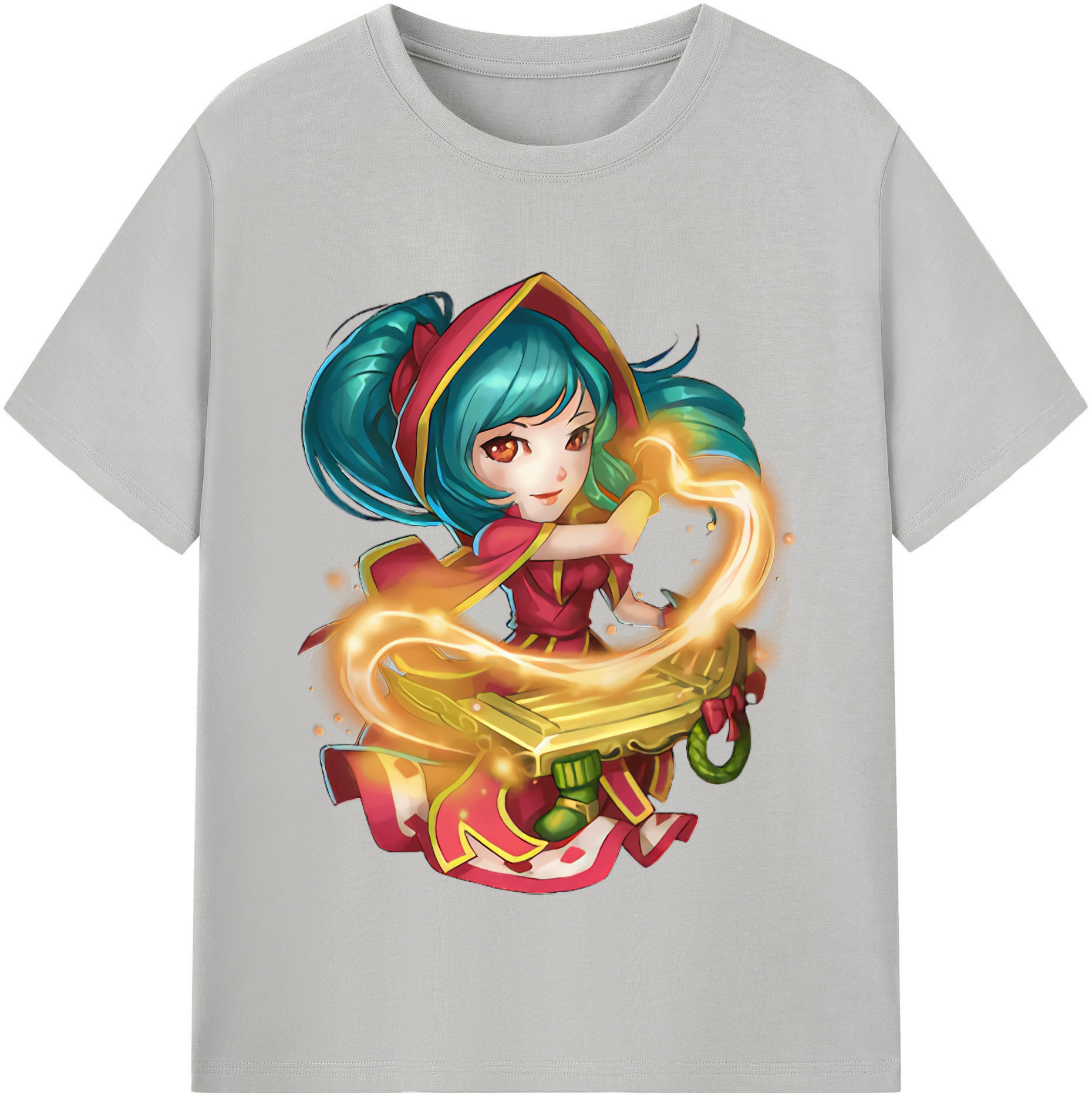 （画像用） リーグ・オブ・レジェンド League of Legends LOL レディースカジュアルプリントTシャツ（綿100％）