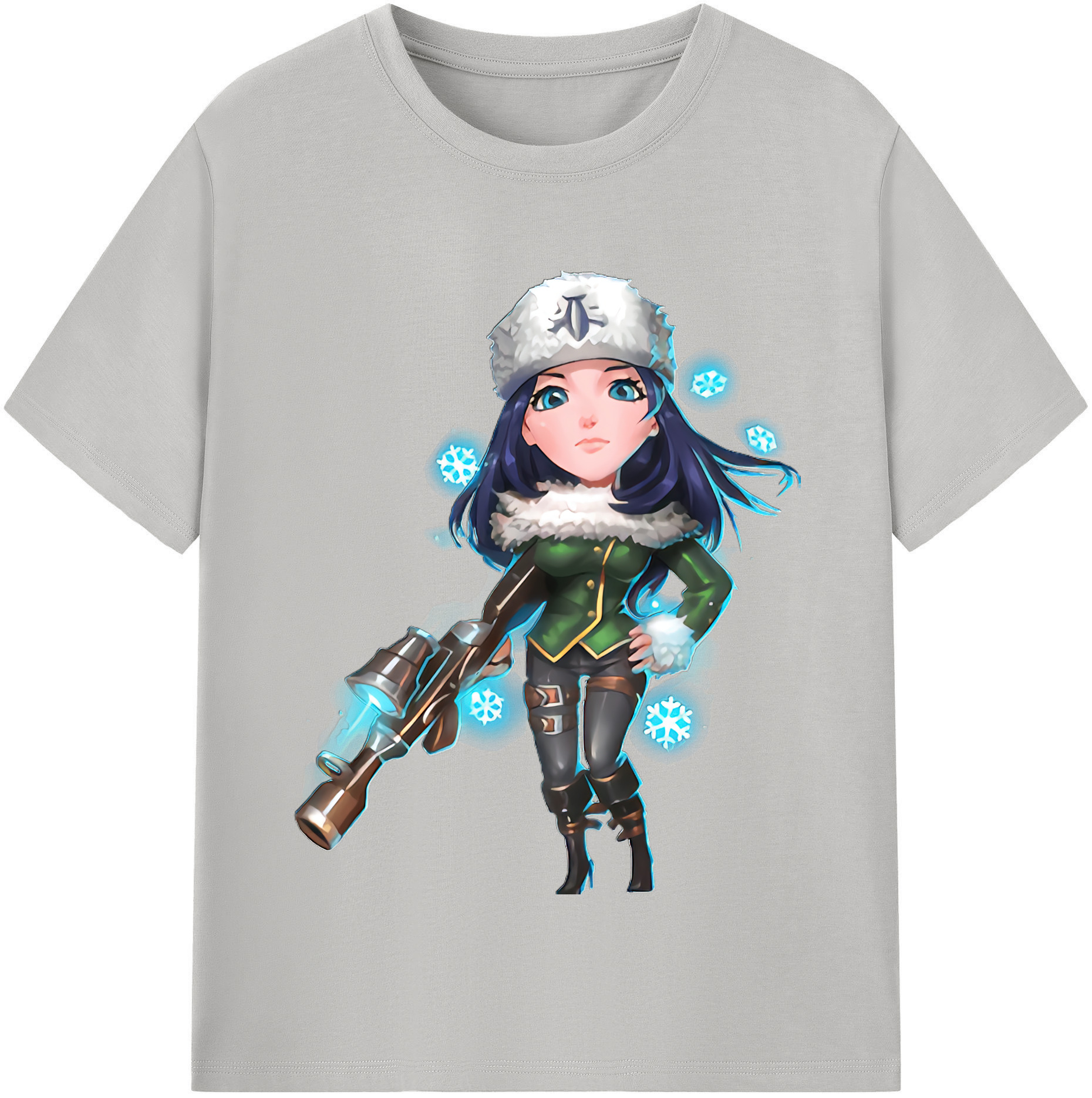 （画像用） リーグ・オブ・レジェンド League of Legends LOL レディースカジュアルプリントTシャツ（綿100％）