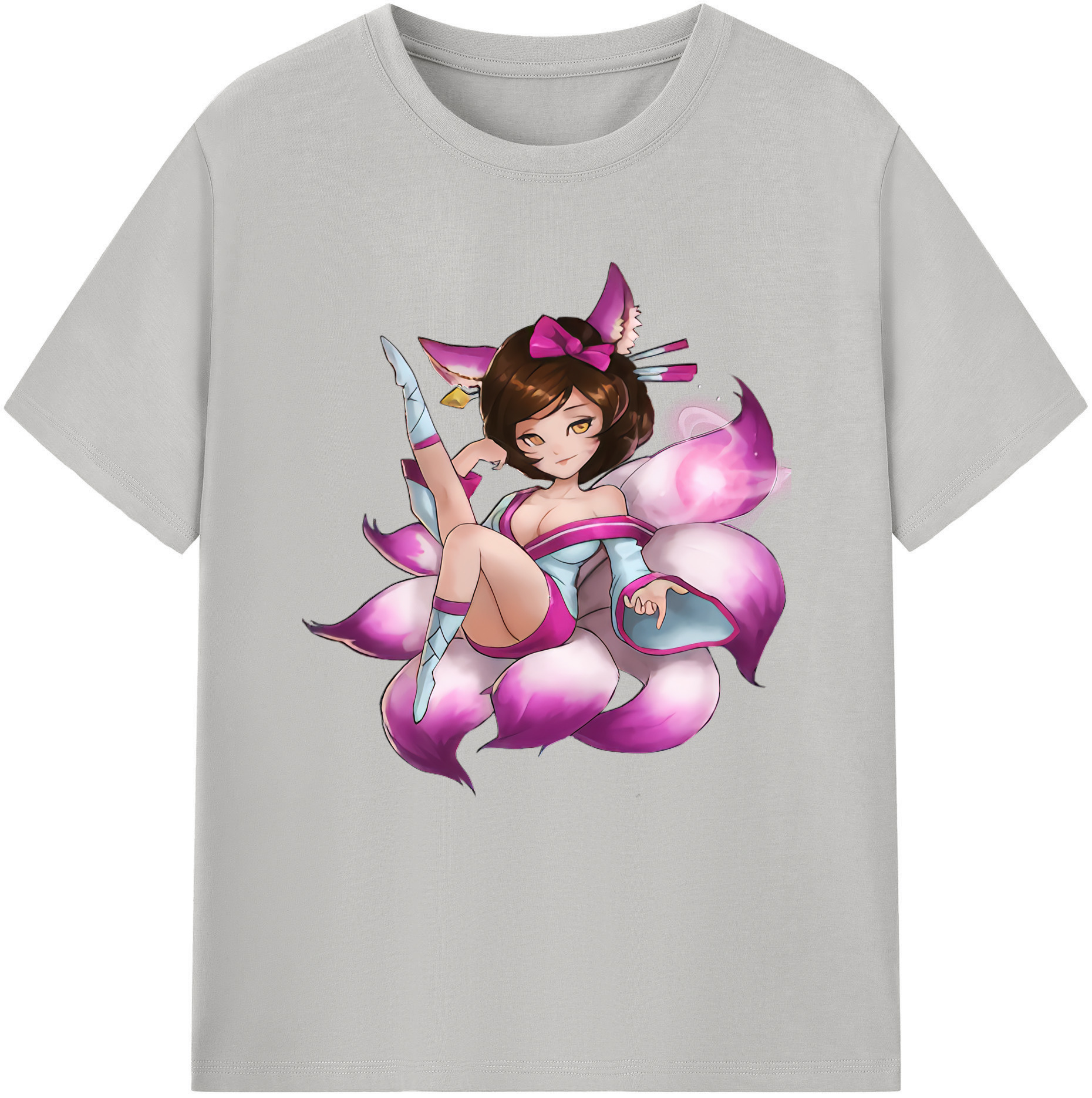 （画像用） リーグ・オブ・レジェンド League of Legends LOL レディースカジュアルプリントTシャツ（綿100％）