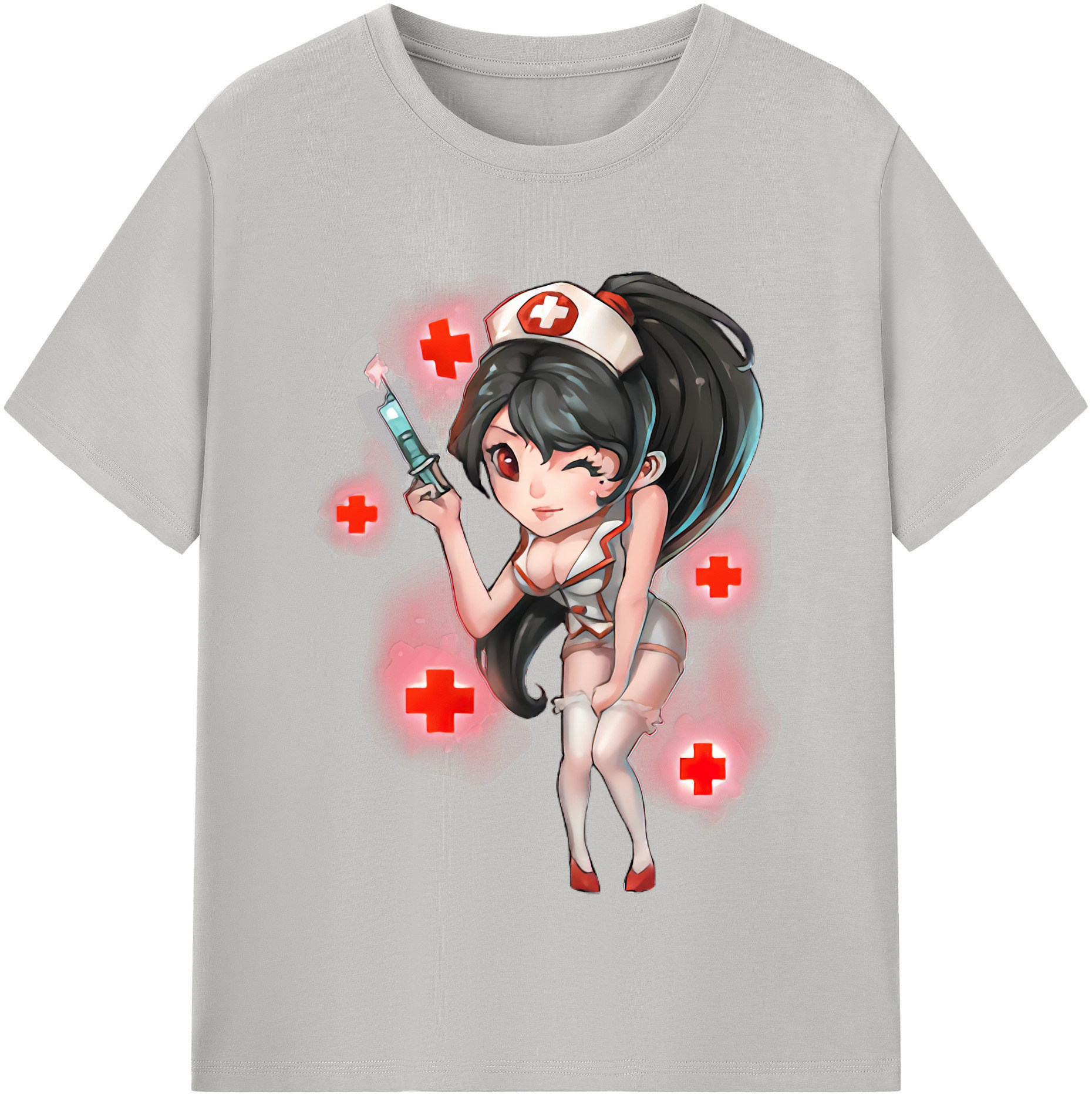 （画像用） リーグ・オブ・レジェンド League of Legends LOL レディースカジュアルプリントTシャツ（綿100％）