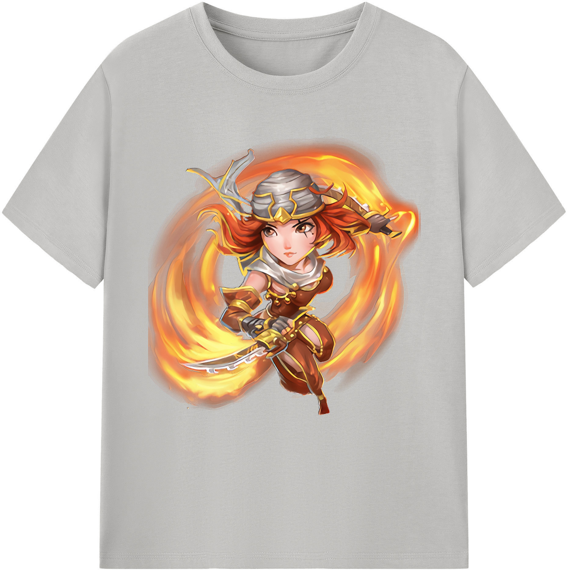（画像用） リーグ・オブ・レジェンド League of Legends LOL レディースカジュアルプリントTシャツ（綿100％）