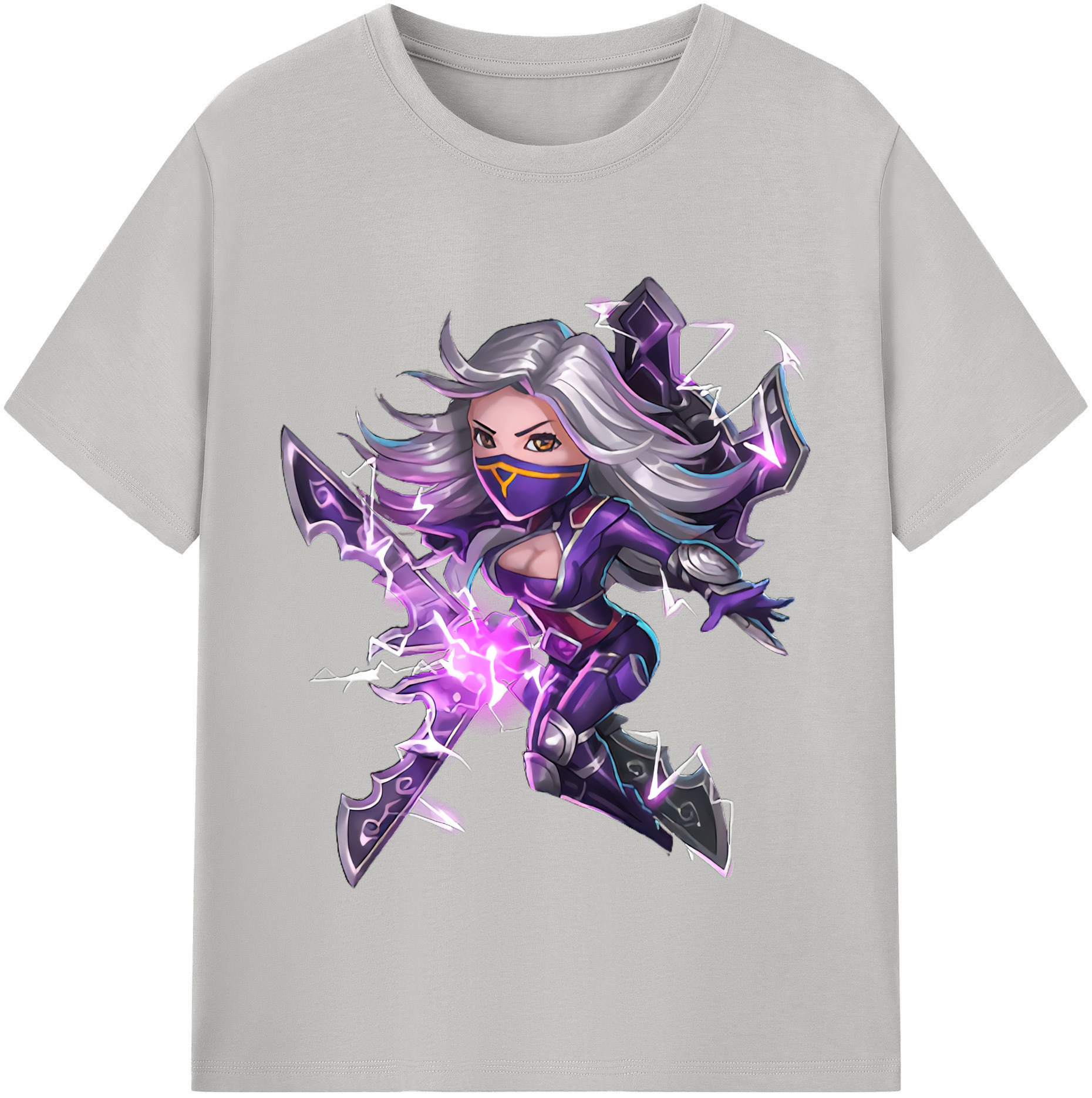（画像用） リーグ・オブ・レジェンド League of Legends LOL レディースカジュアルプリントTシャツ（綿100％）