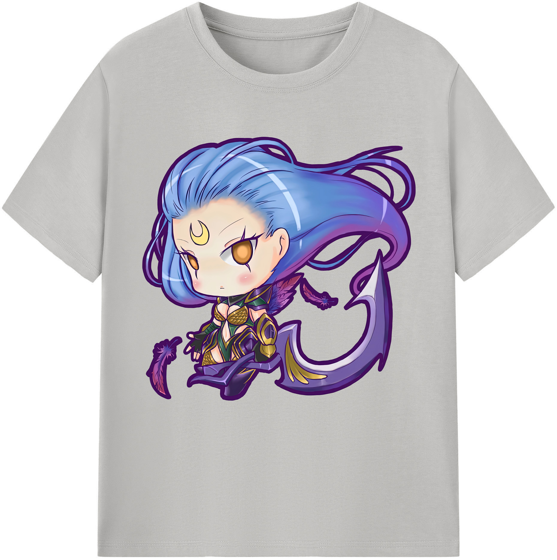 （画像用） リーグ・オブ・レジェンド League of Legends LOL レディースカジュアルプリントTシャツ（綿100％）