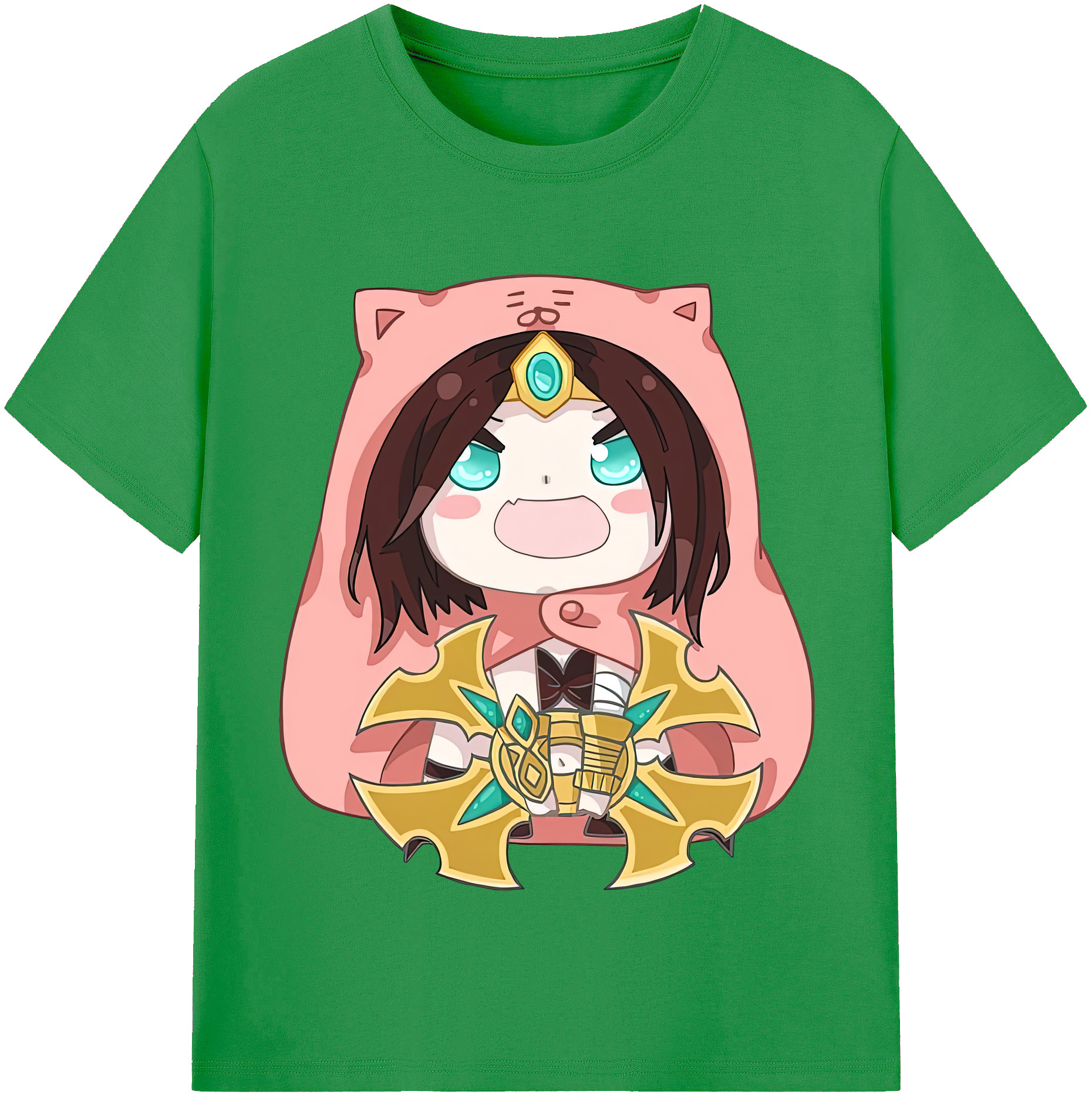 （画像用） リーグ・オブ・レジェンド League of Legends LOL レディースカジュアルプリントTシャツ（綿100％）