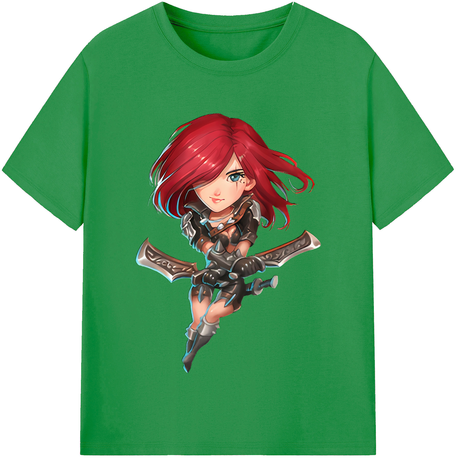 （画像用） リーグ・オブ・レジェンド League of Legends LOL レディースカジュアルプリントTシャツ（綿100％）