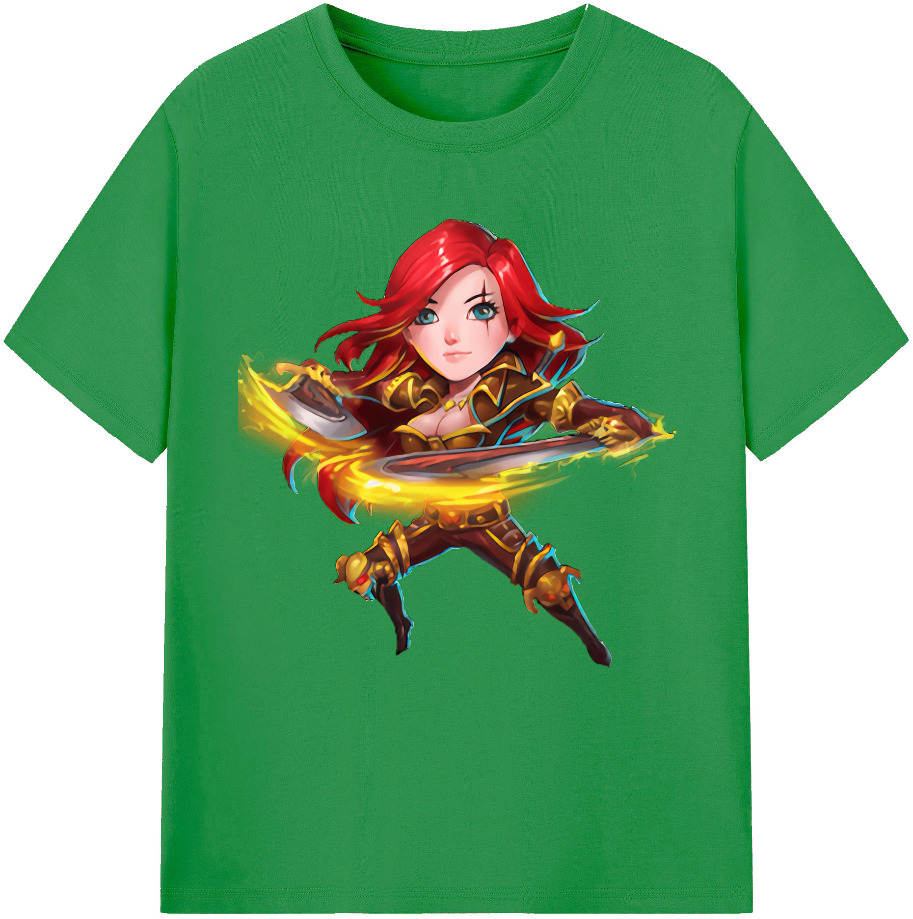 （画像用） リーグ・オブ・レジェンド League of Legends LOL レディースカジュアルプリントTシャツ（綿100％）