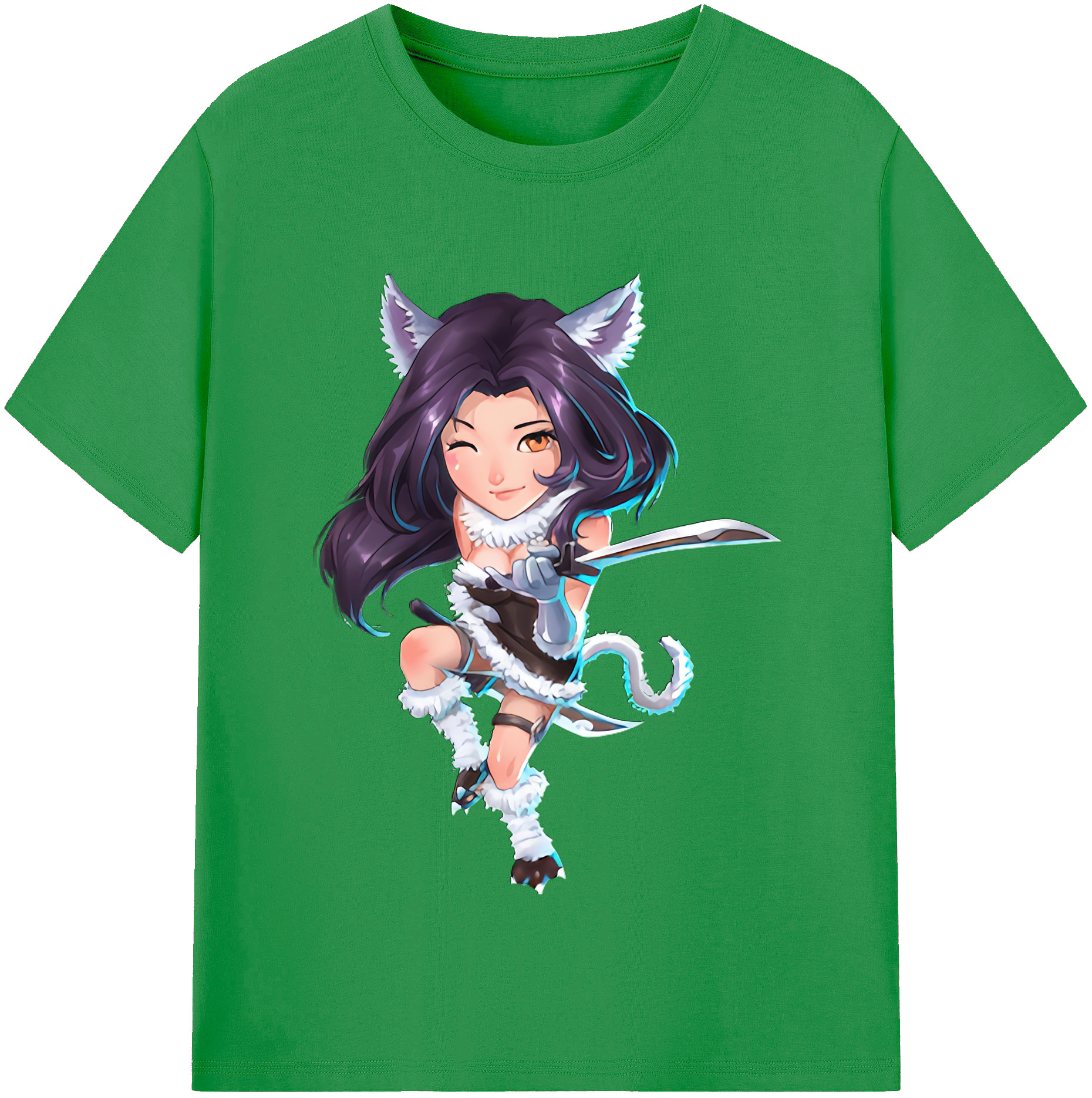 （画像用） リーグ・オブ・レジェンド League of Legends LOL レディースカジュアルプリントTシャツ（綿100％）