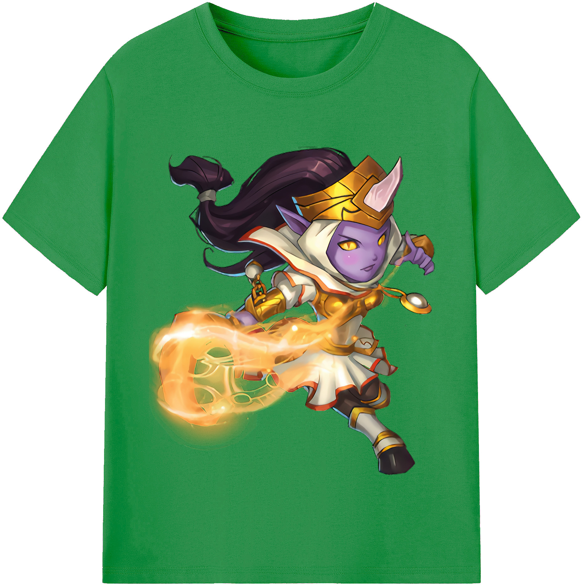 （画像用） リーグ・オブ・レジェンド League of Legends LOL レディースカジュアルプリントTシャツ（綿100％）