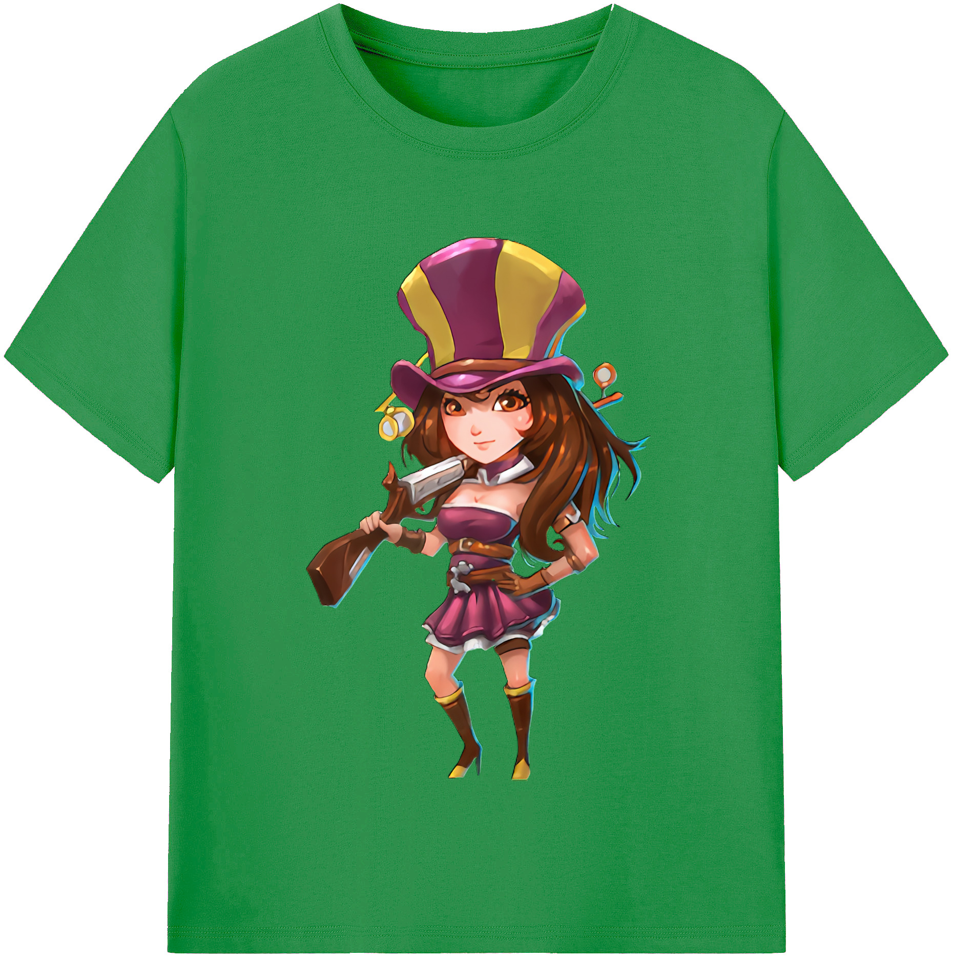 （画像用） リーグ・オブ・レジェンド League of Legends LOL レディースカジュアルプリントTシャツ（綿100％）