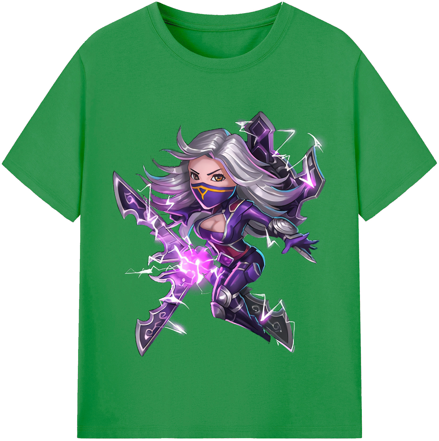 （画像用） リーグ・オブ・レジェンド League of Legends LOL レディースカジュアルプリントTシャツ（綿100％）
