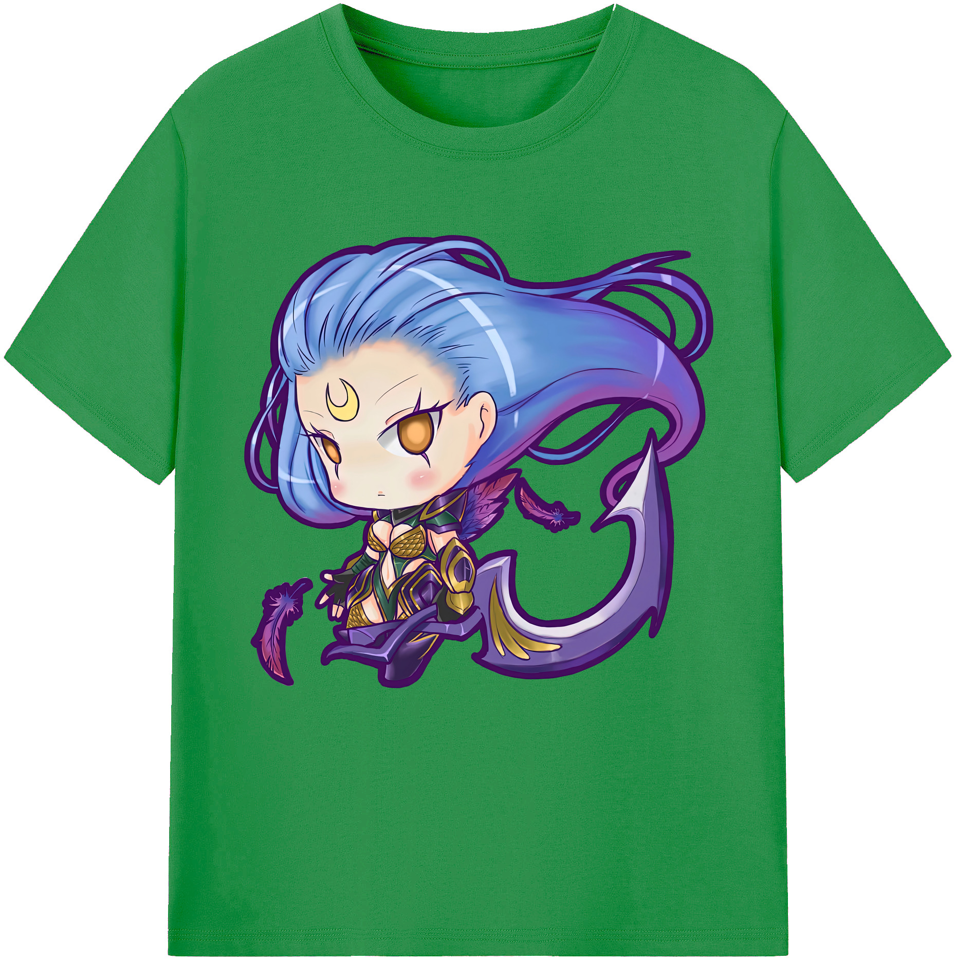 （画像用） リーグ・オブ・レジェンド League of Legends LOL レディースカジュアルプリントTシャツ（綿100％）