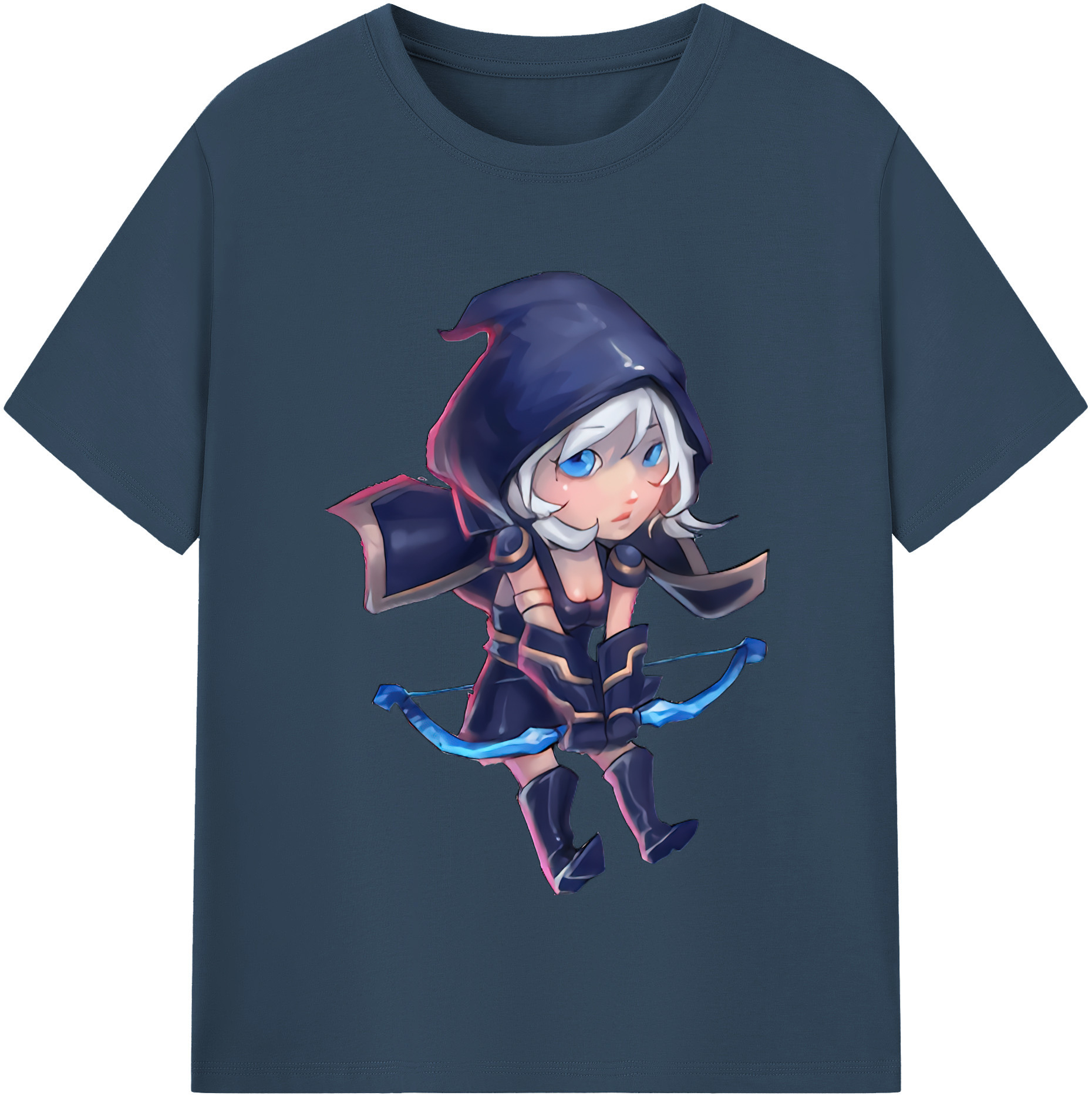 （画像用） リーグ・オブ・レジェンド League of Legends LOL レディースカジュアルプリントTシャツ（綿100％）